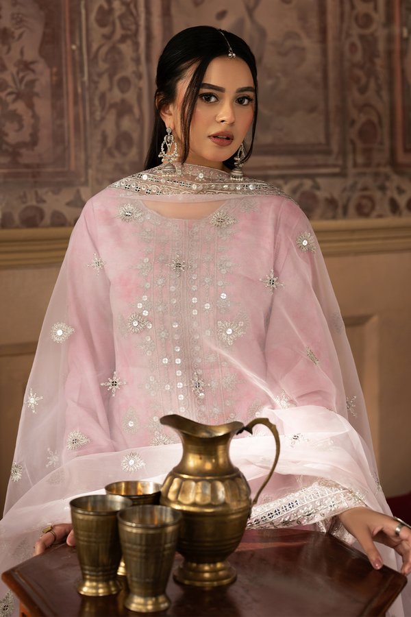 Esra | Rwayat Formals | Embroidered Silk Lawn - SL-25-02
