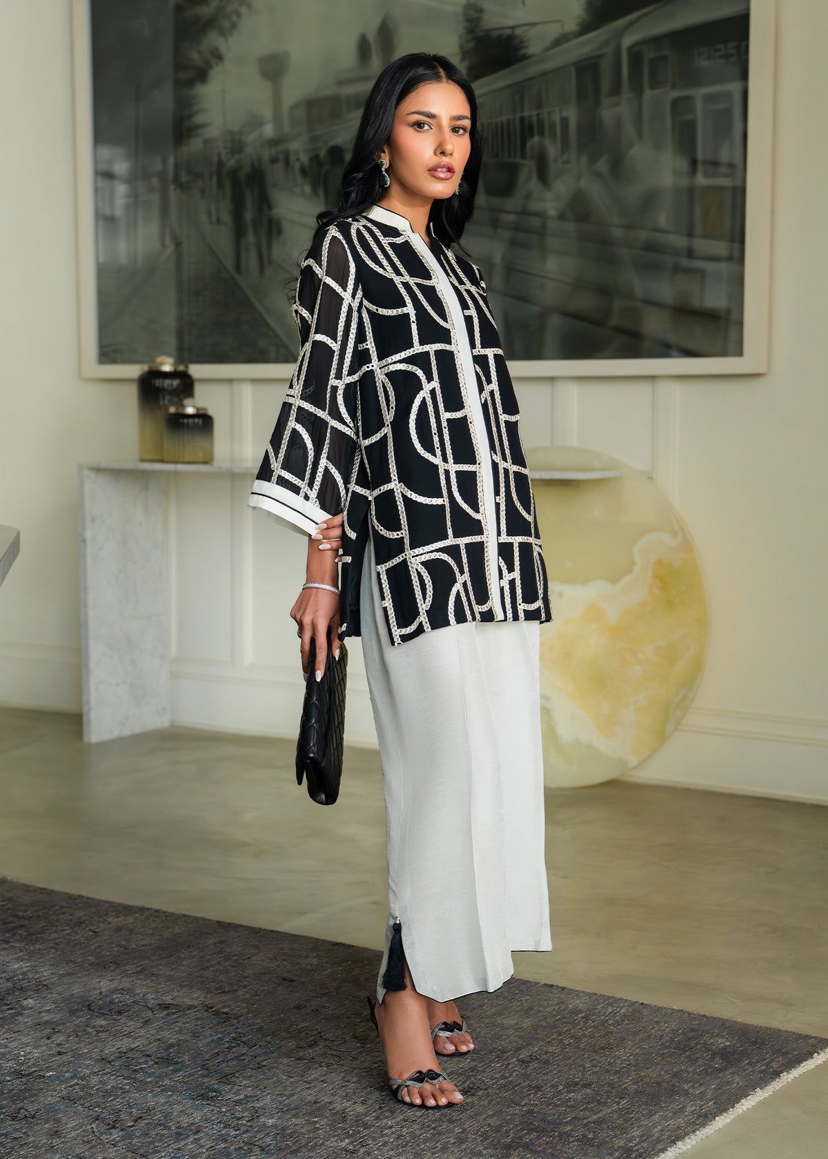 Mahgul | Mahsa Formals |Monochrome Muse