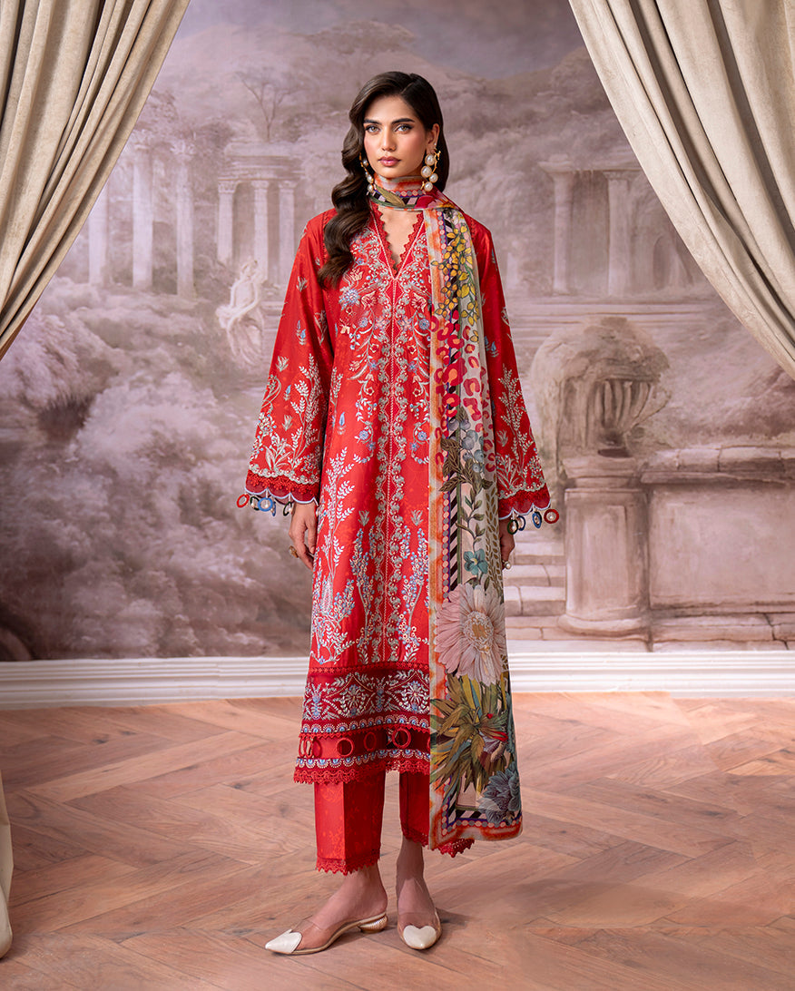 Roheenaz | Aezel Embroidered Cambric | Lyrah