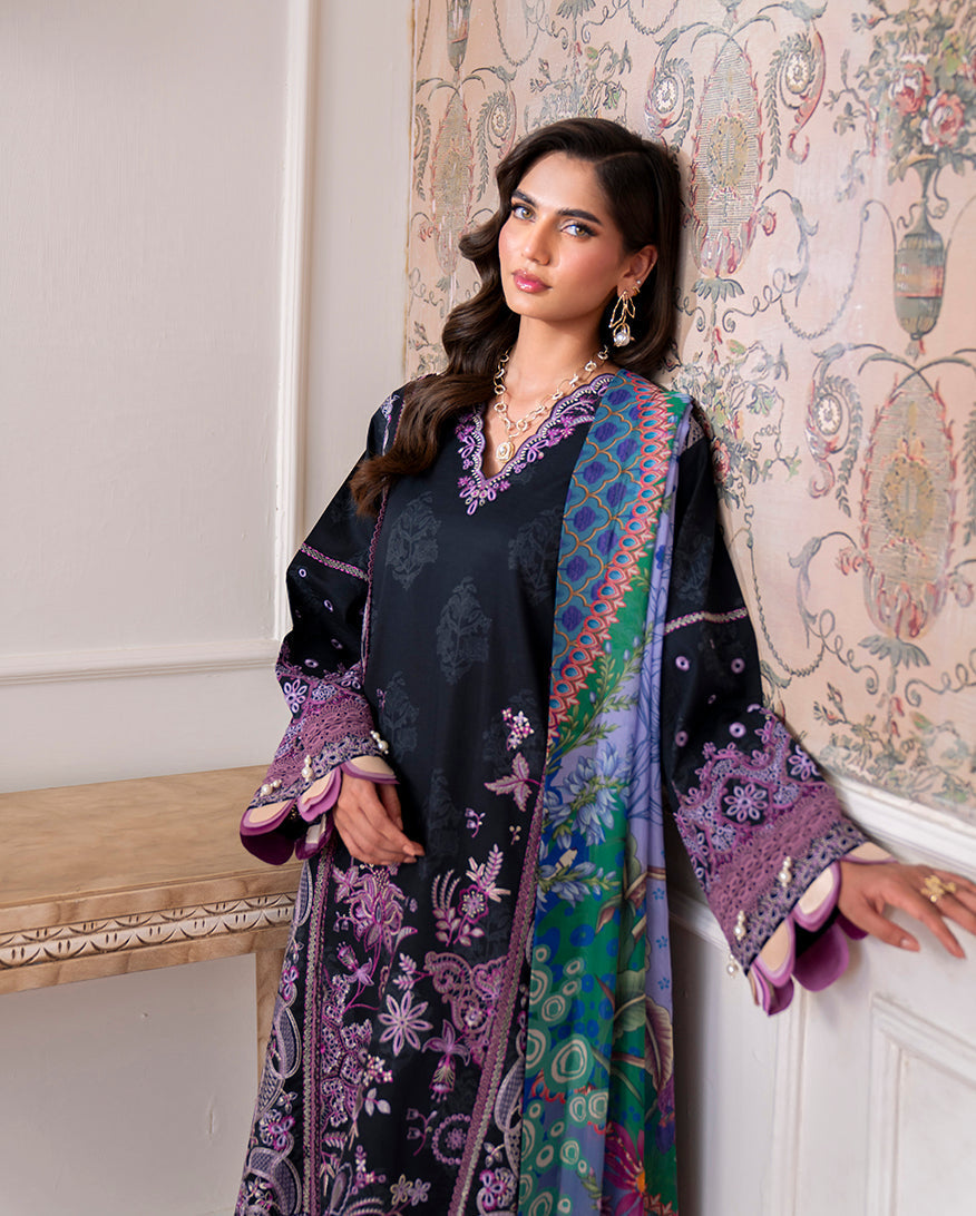 Roheenaz | Aezel Embroidered Cambric | Emera