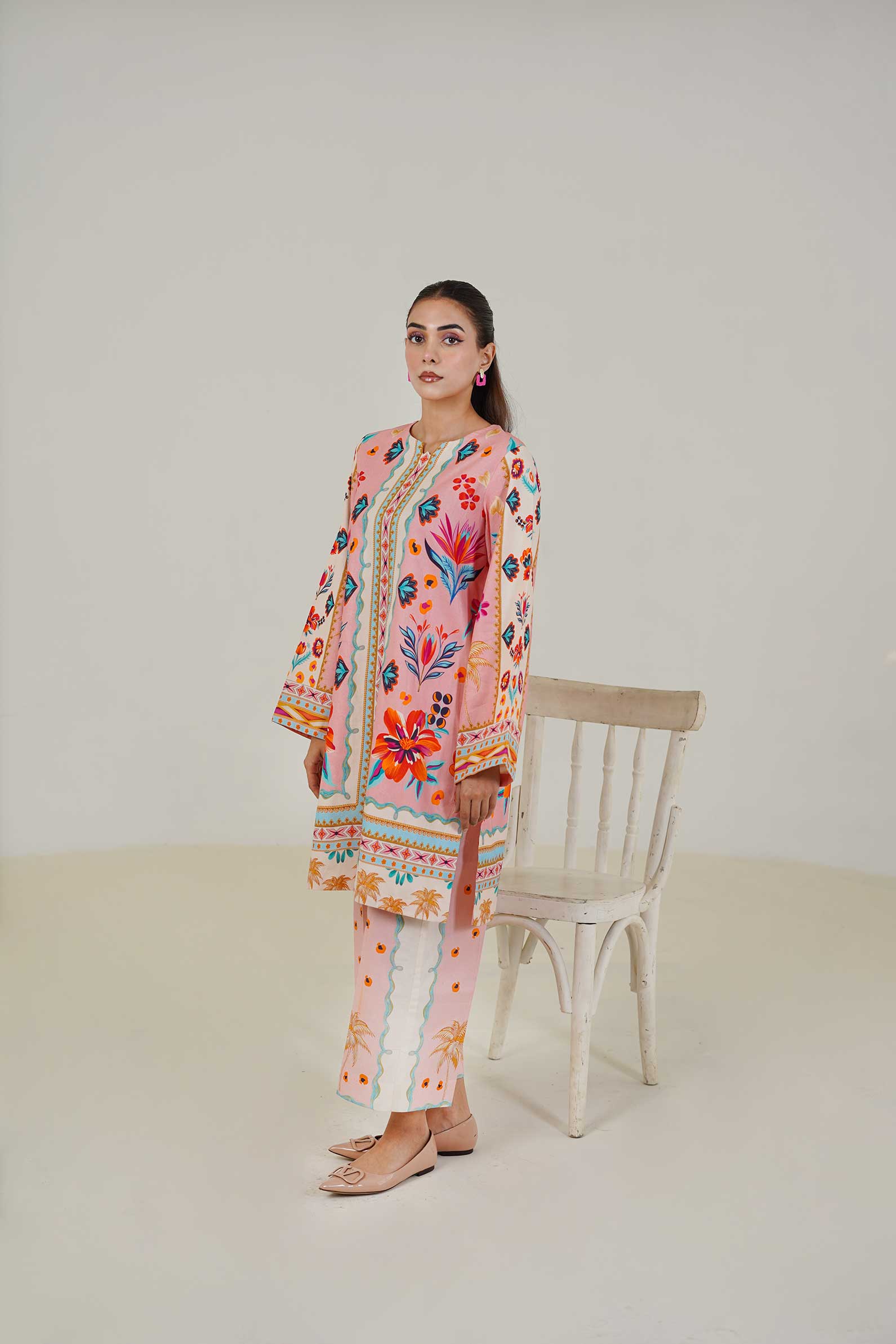 Maryam Hussain | Lawn Co Ord Sets | Set D-1