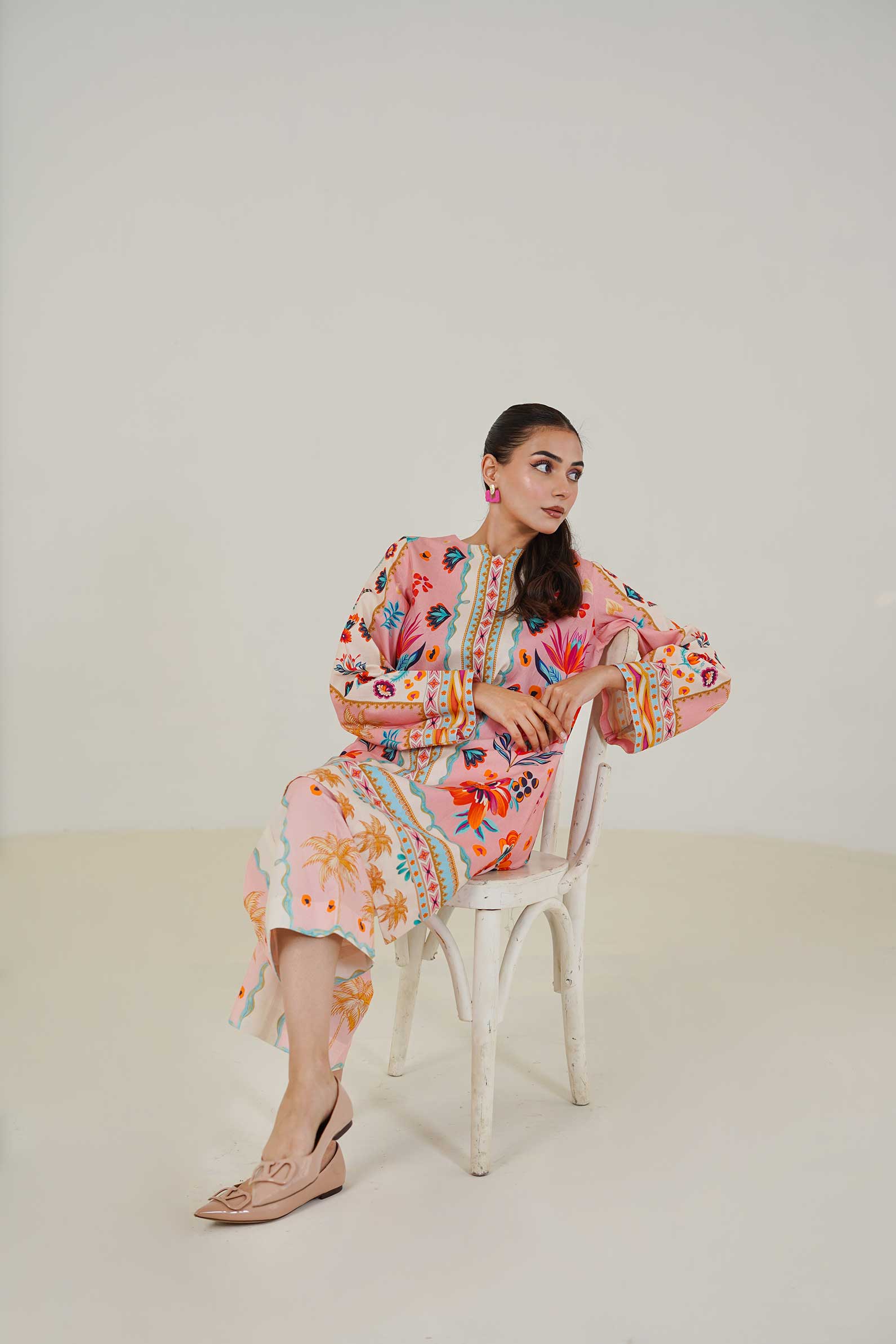 Maryam Hussain | Lawn Co Ord Sets | Set D-1