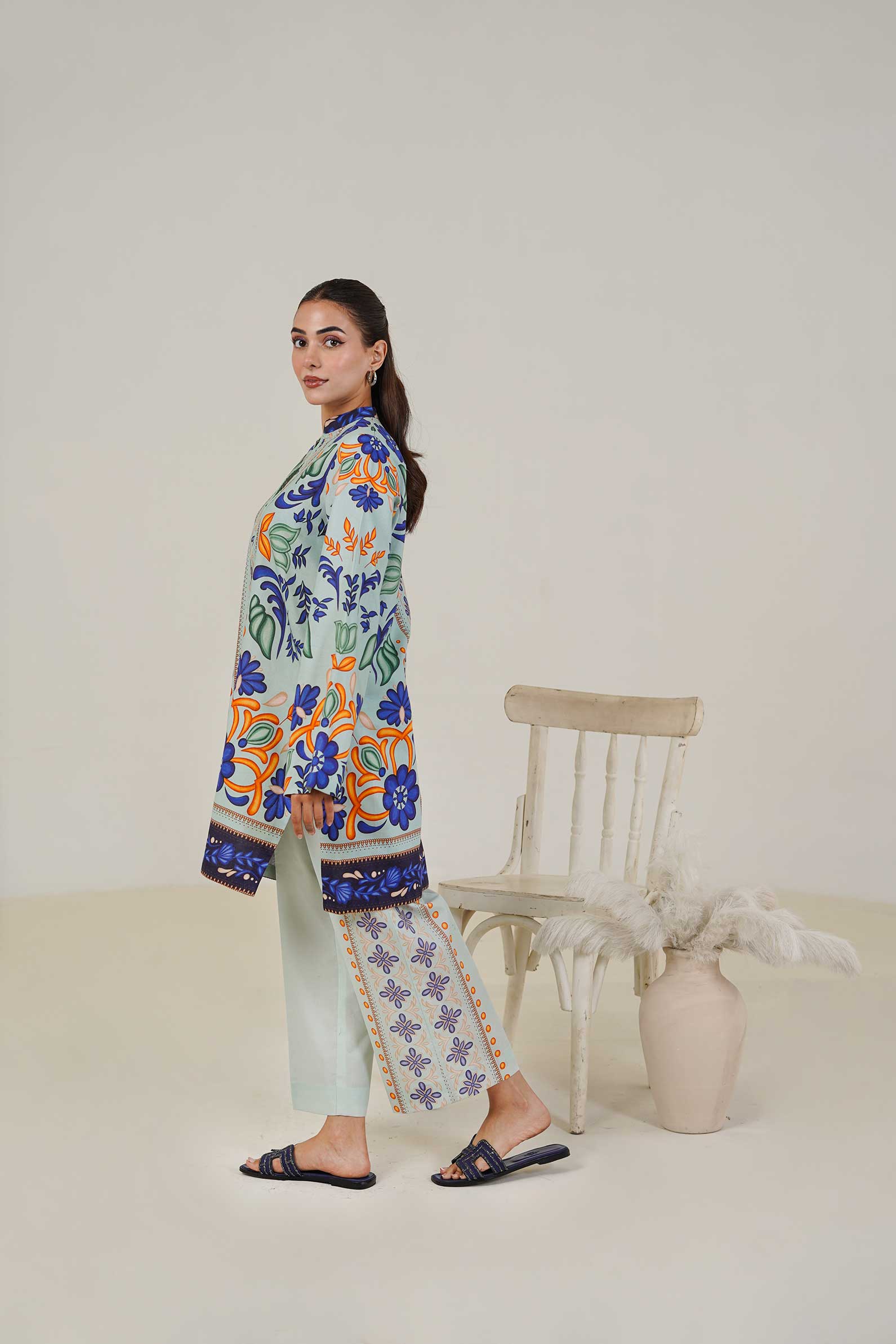 Maryam Hussain | Lawn Co Ord Sets | Set D-2