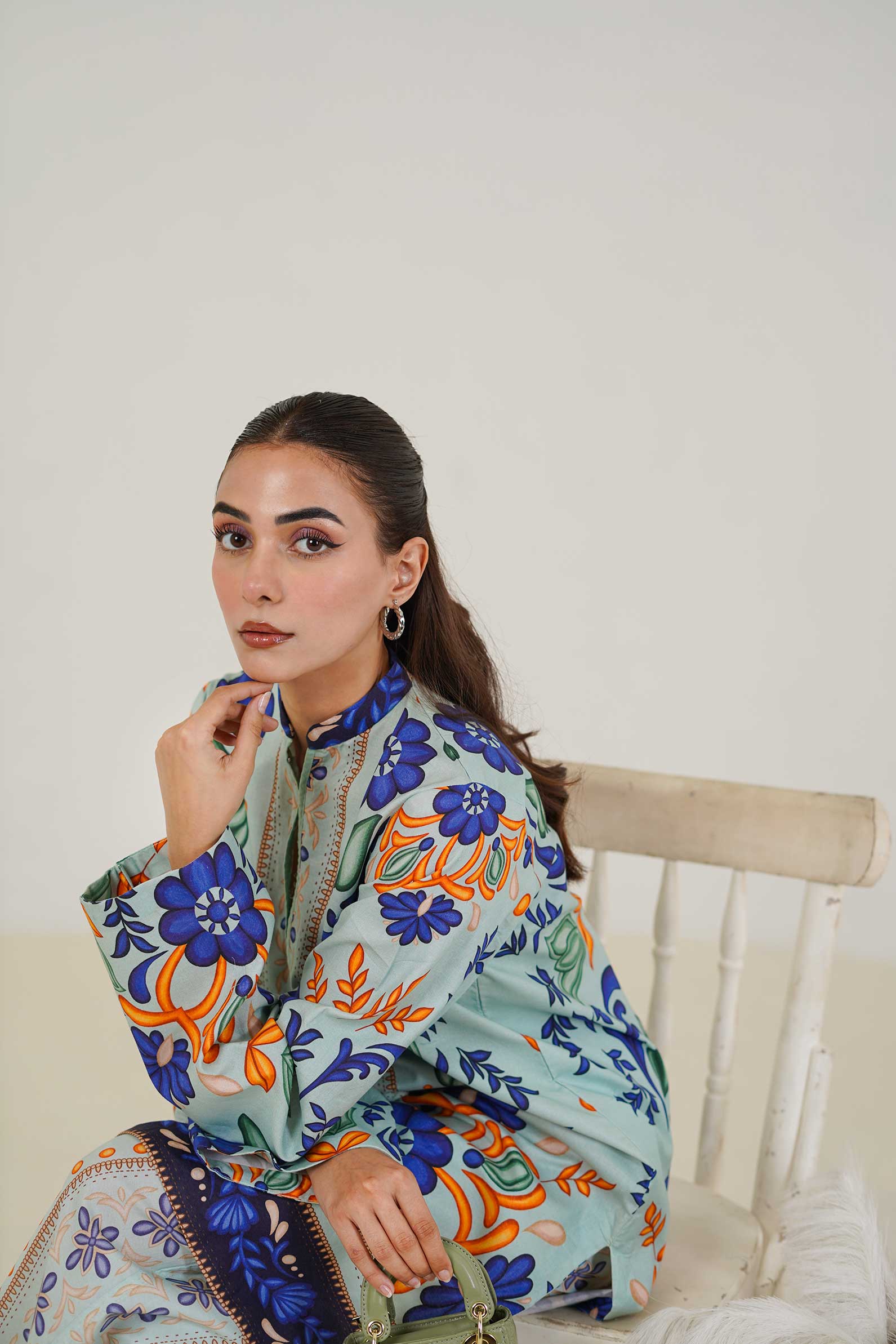 Maryam Hussain | Lawn Co Ord Sets | Set D-2