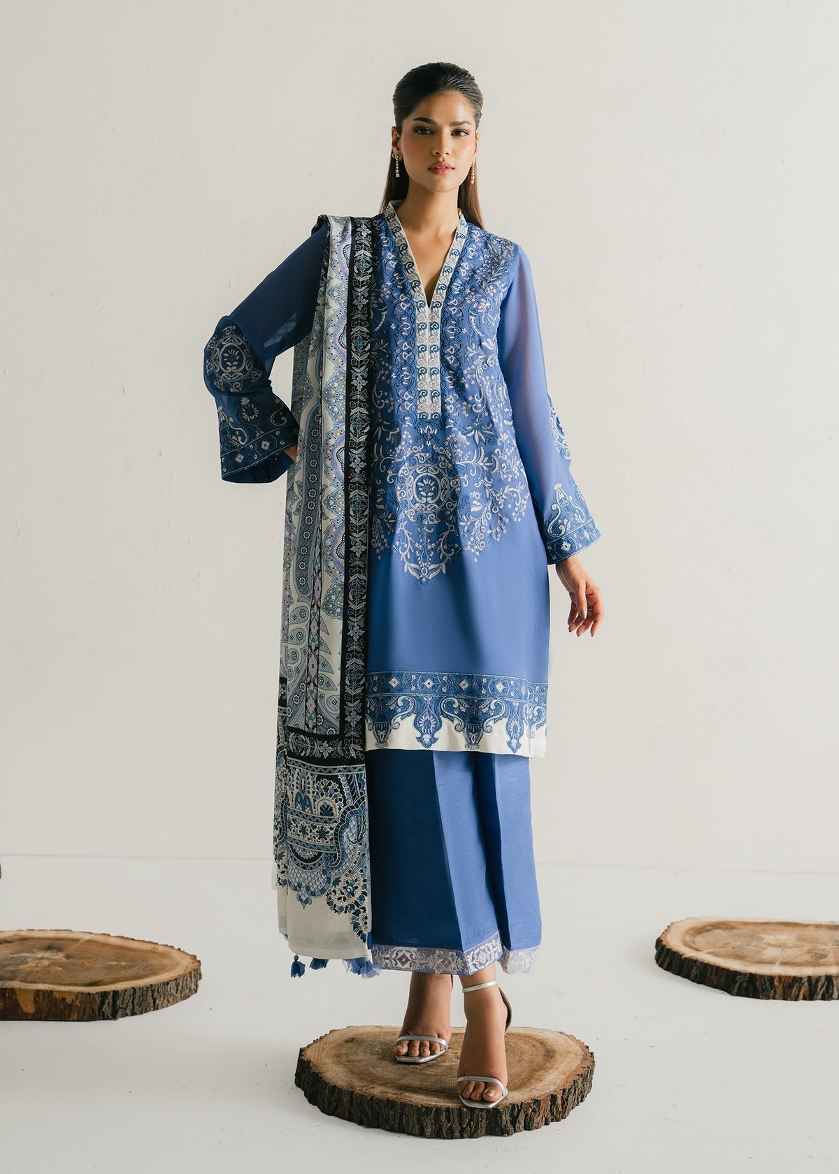 Mahgul | Alea Luxury Pret | Sapphire Mist