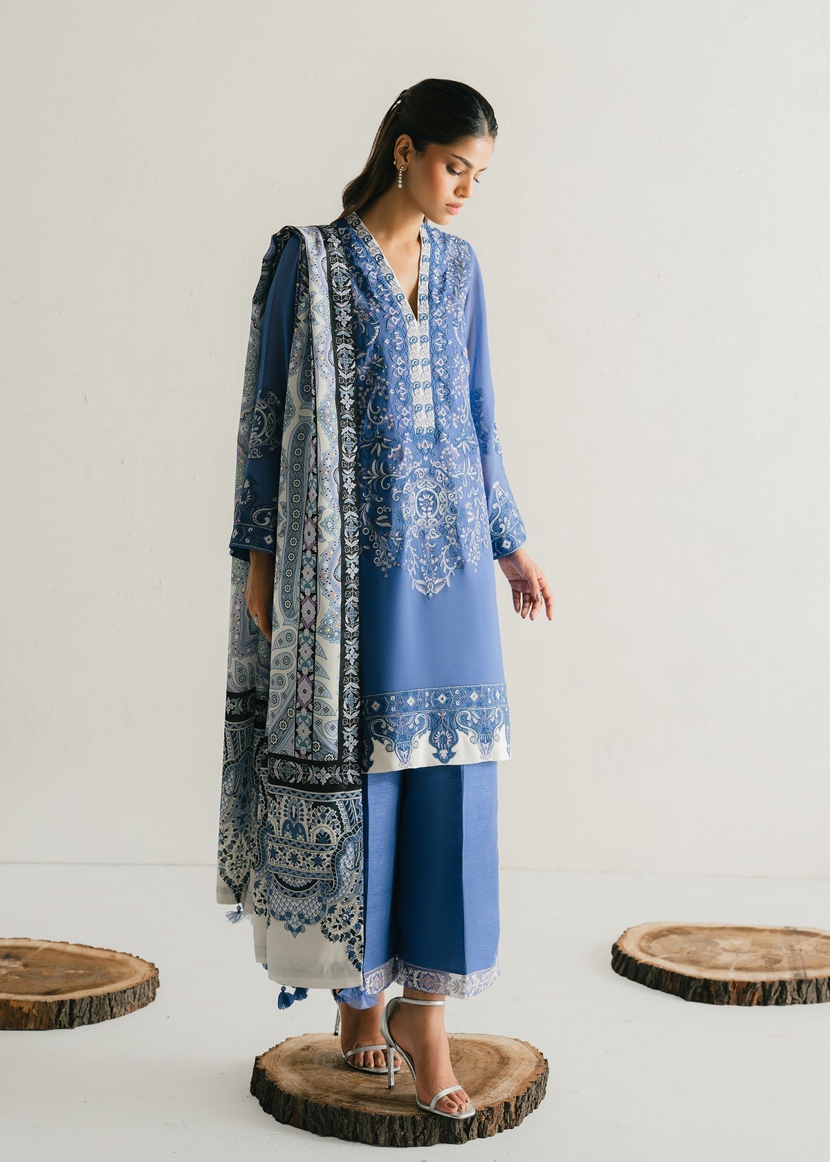 Mahgul | Alea Luxury Pret | Sapphire Mist