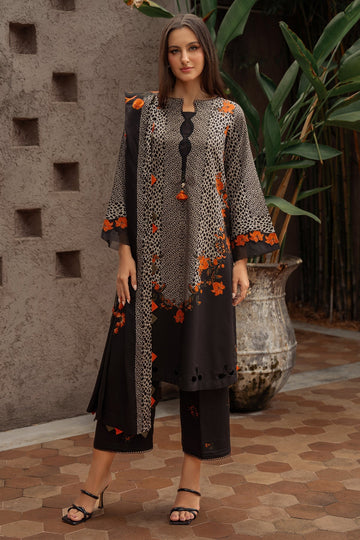 Charizma | C Prints Winter 25 | 3-PC Unstitched Printed Linen Collection CPW5-08