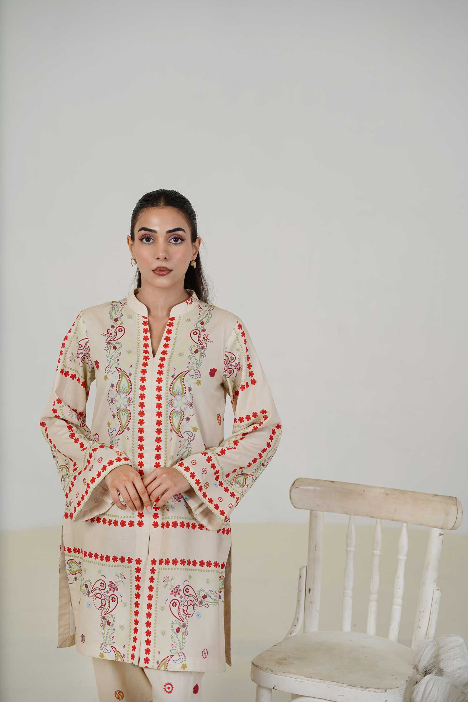 Maryam Hussain | Lawn Co Ord Sets | Set D-4