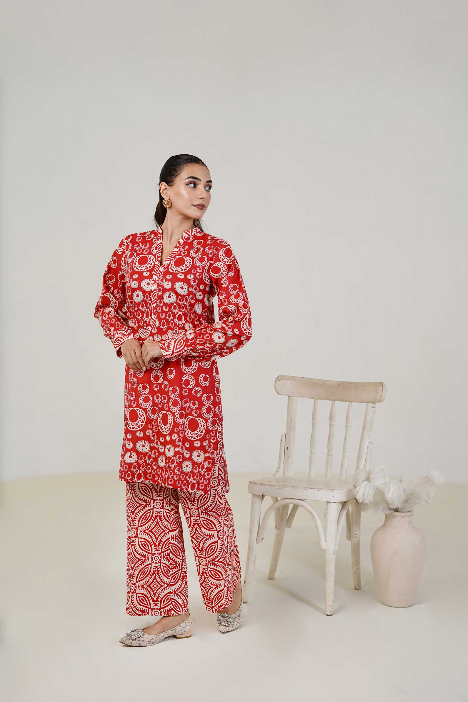 Maryam Hussain | Lawn Co Ord Sets | Set D-6