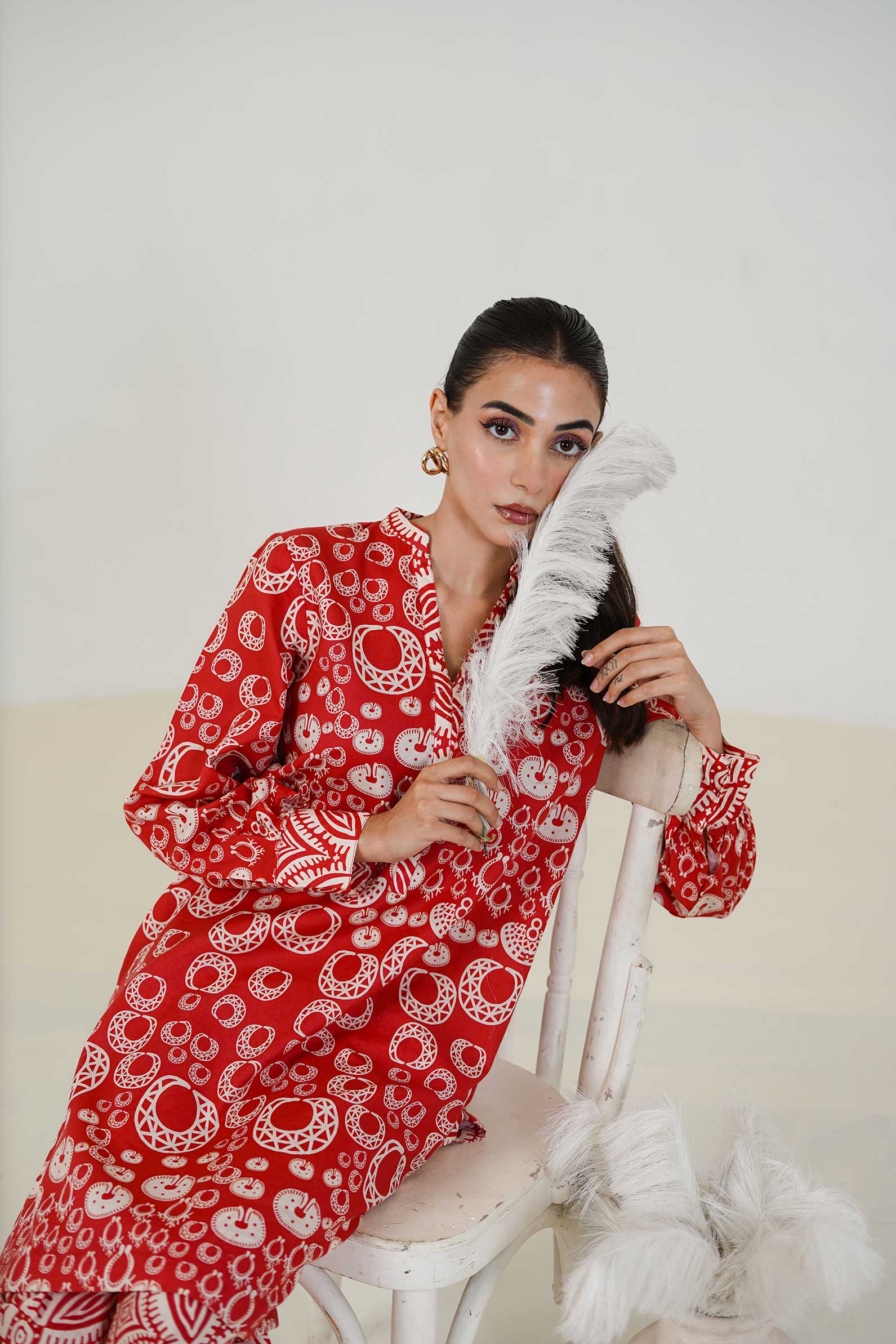 Maryam Hussain | Lawn Co Ord Sets | Set D-6