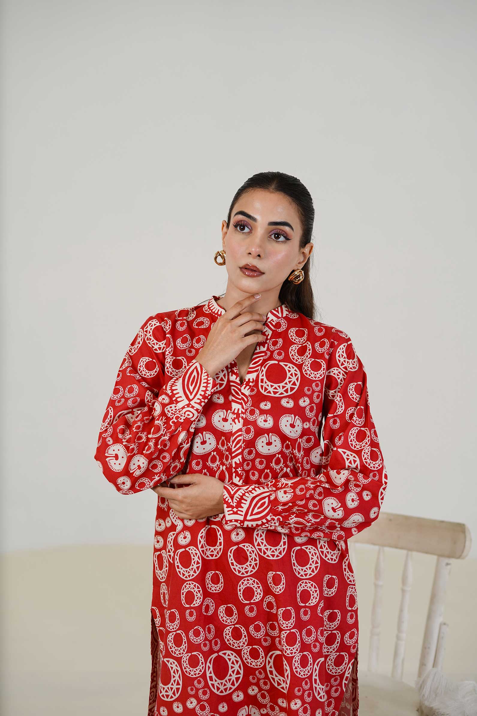 Maryam Hussain | Lawn Co Ord Sets | Set D-6