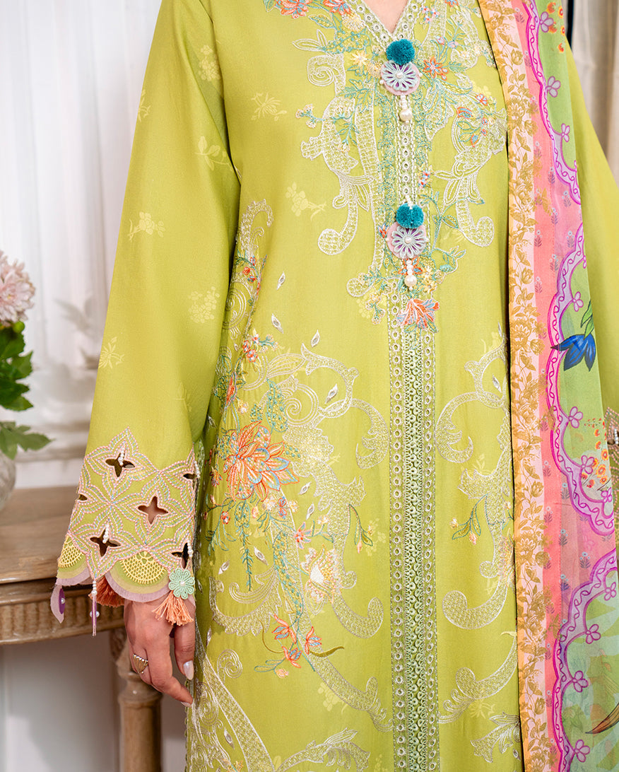 Roheenaz | Aezel Embroidered Cambric | Arven