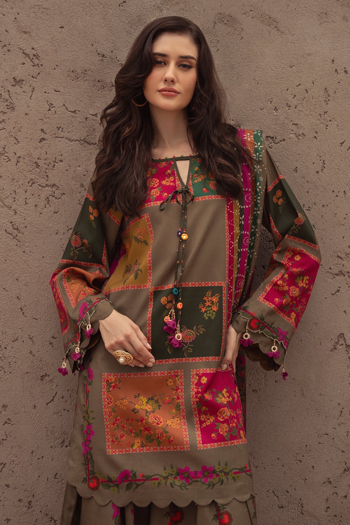 Charizma | C Prints Winter 25 | 3-PC Unstitched Printed Linen Collection CPW5-03