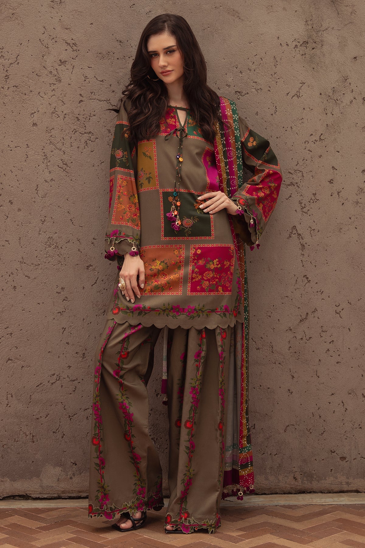 Charizma | C Prints Winter 25 | 3-PC Unstitched Printed Linen Collection CPW5-03