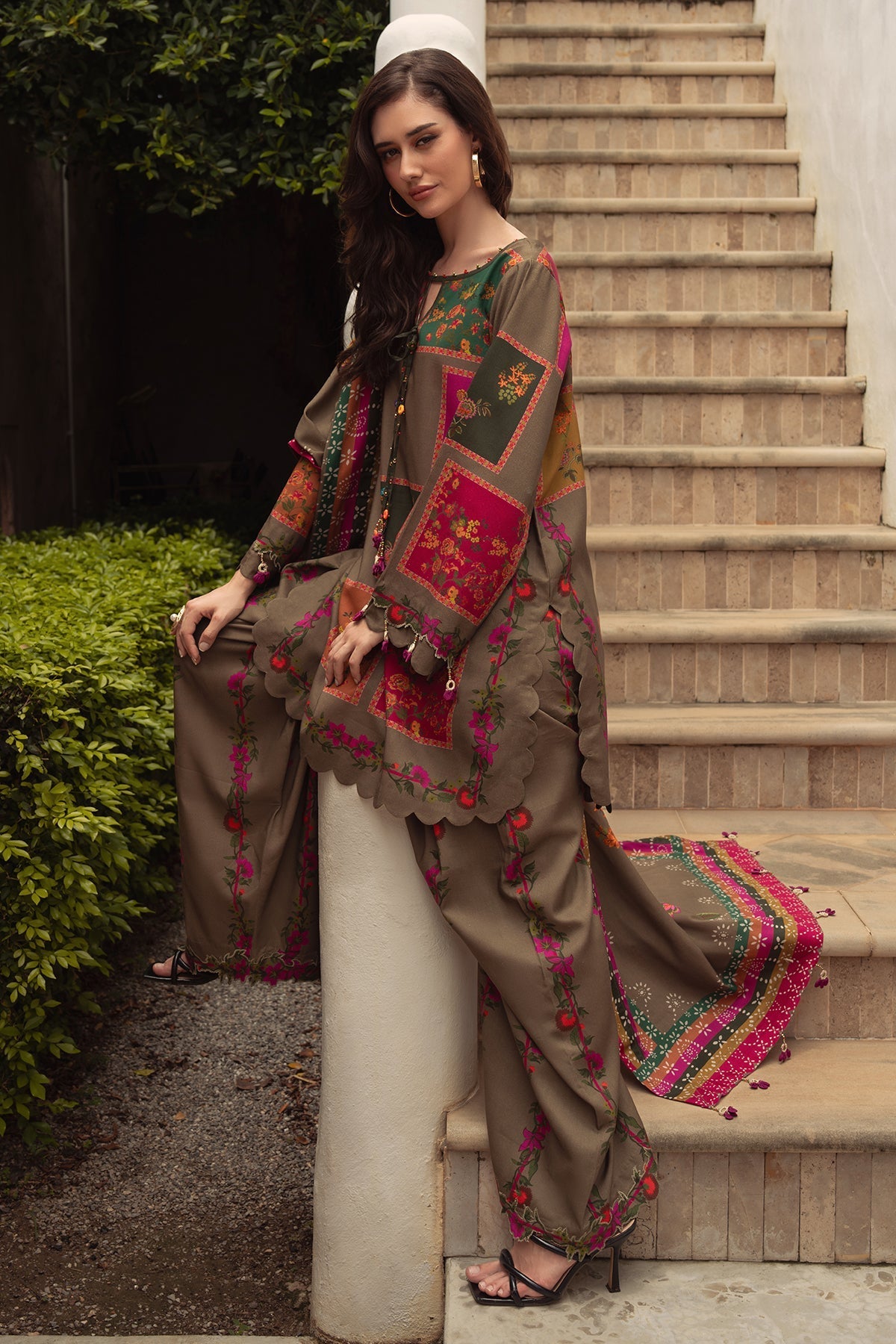 Charizma | C Prints Winter 25 | 3-PC Unstitched Printed Linen Collection CPW5-03