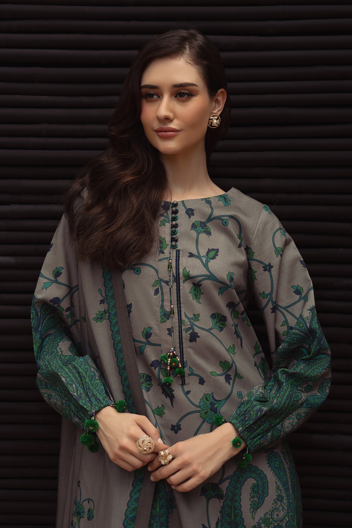 Charizma | C Prints Winter 25 | 3-PC Unstitched Printed Linen Collection CPW5-07
