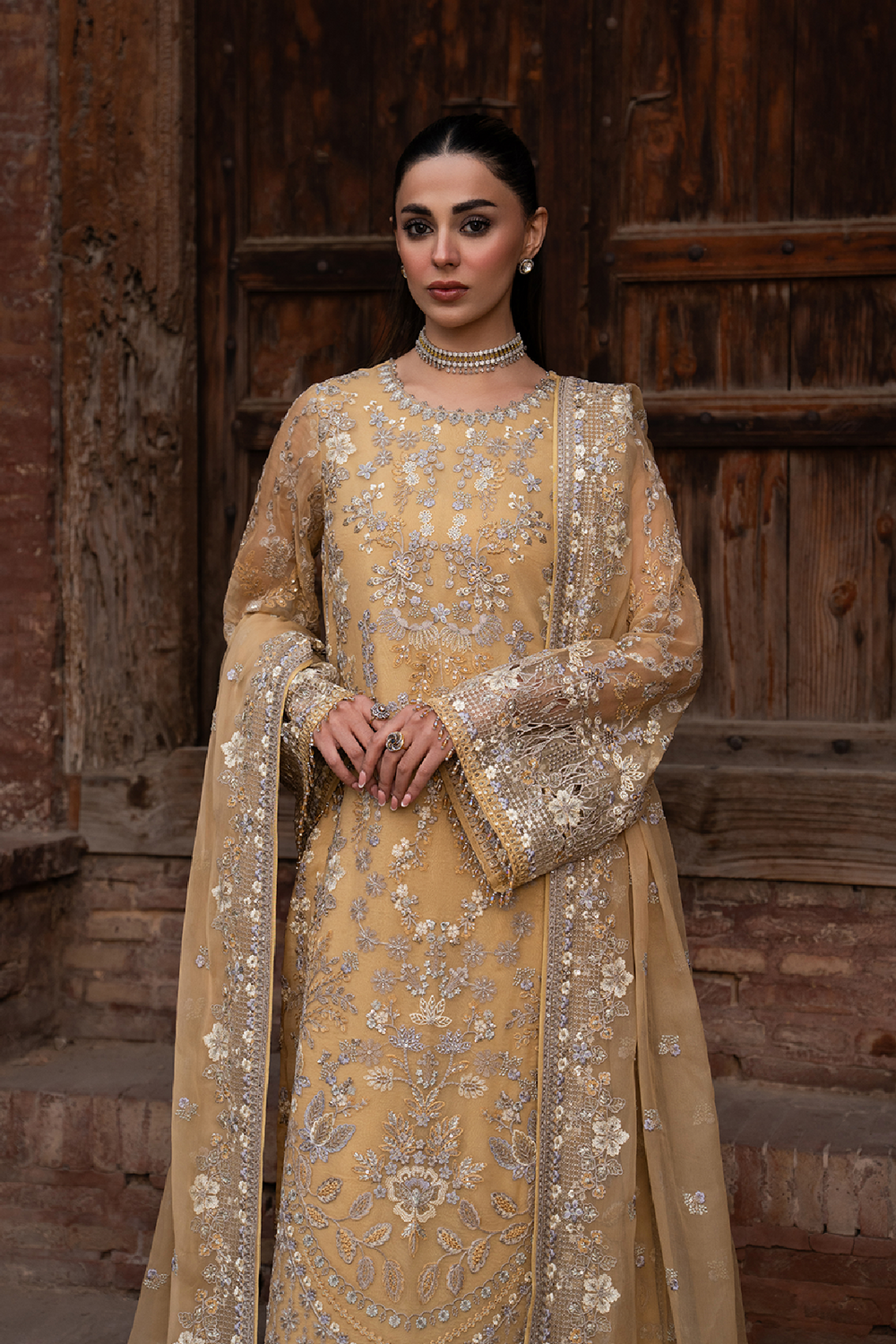 Lavish Premium | Hamsafar Luxury Chiffon | Daffodil Yellow