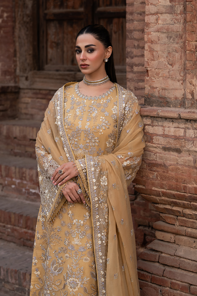 Lavish Premium | Hamsafar Luxury Chiffon | Daffodil Yellow