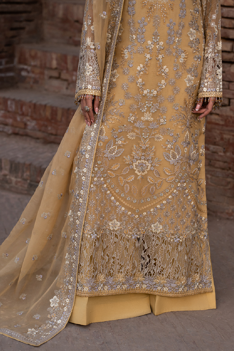 Lavish Premium | Hamsafar Luxury Chiffon | Daffodil Yellow