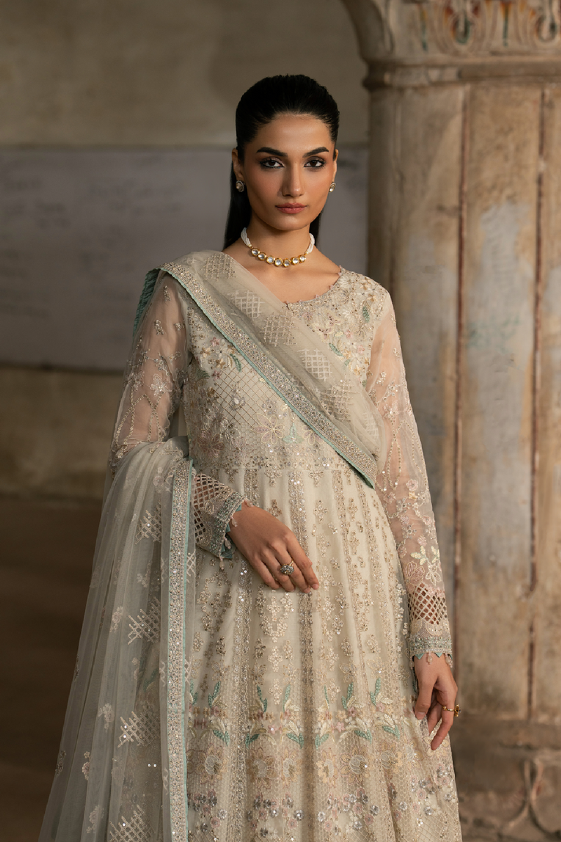 Lavish Premium | Hamsafar Luxury Chiffon | White Dove