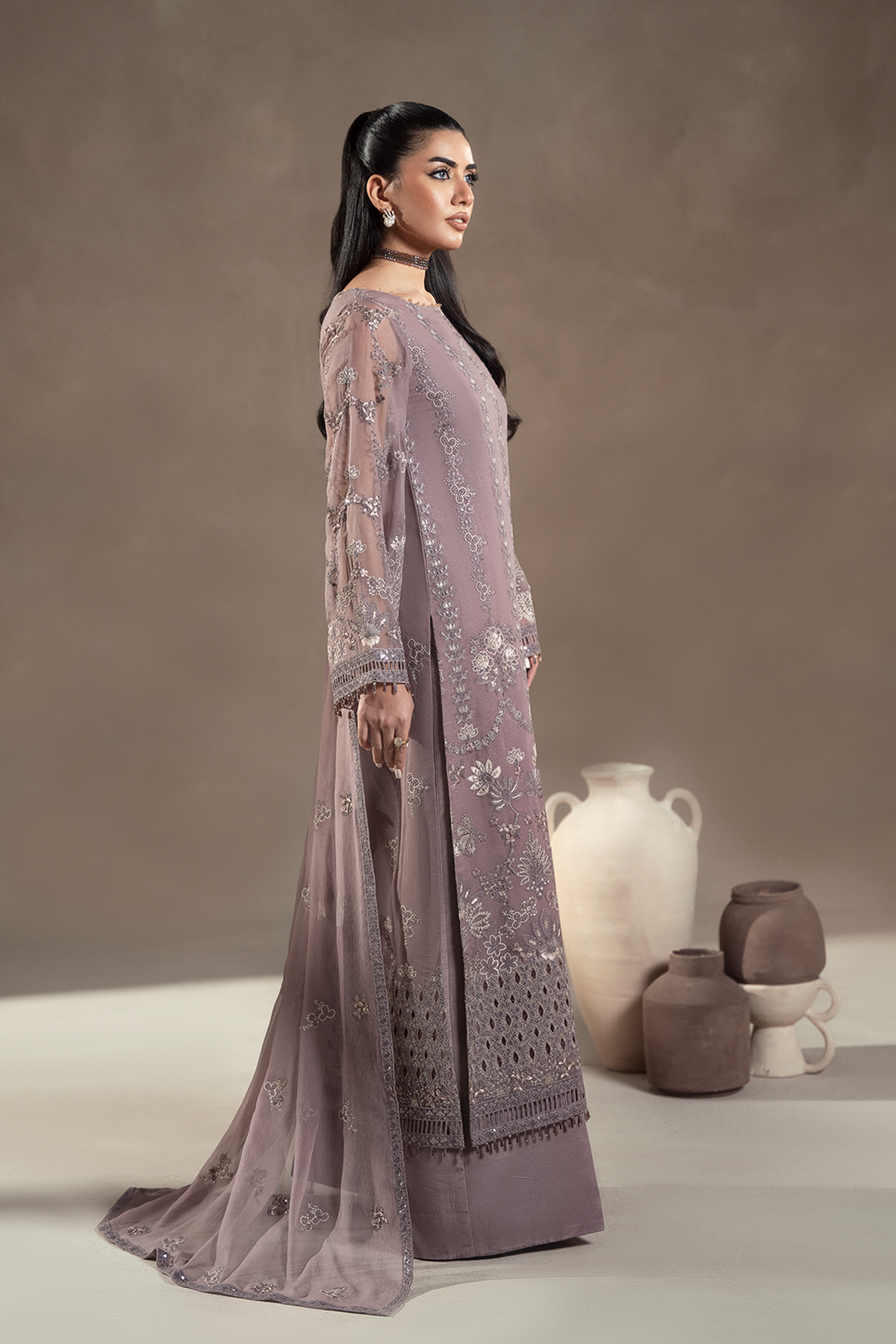 Lavish Premium | Afsanah Formals | MAUVE MYSTIQUE