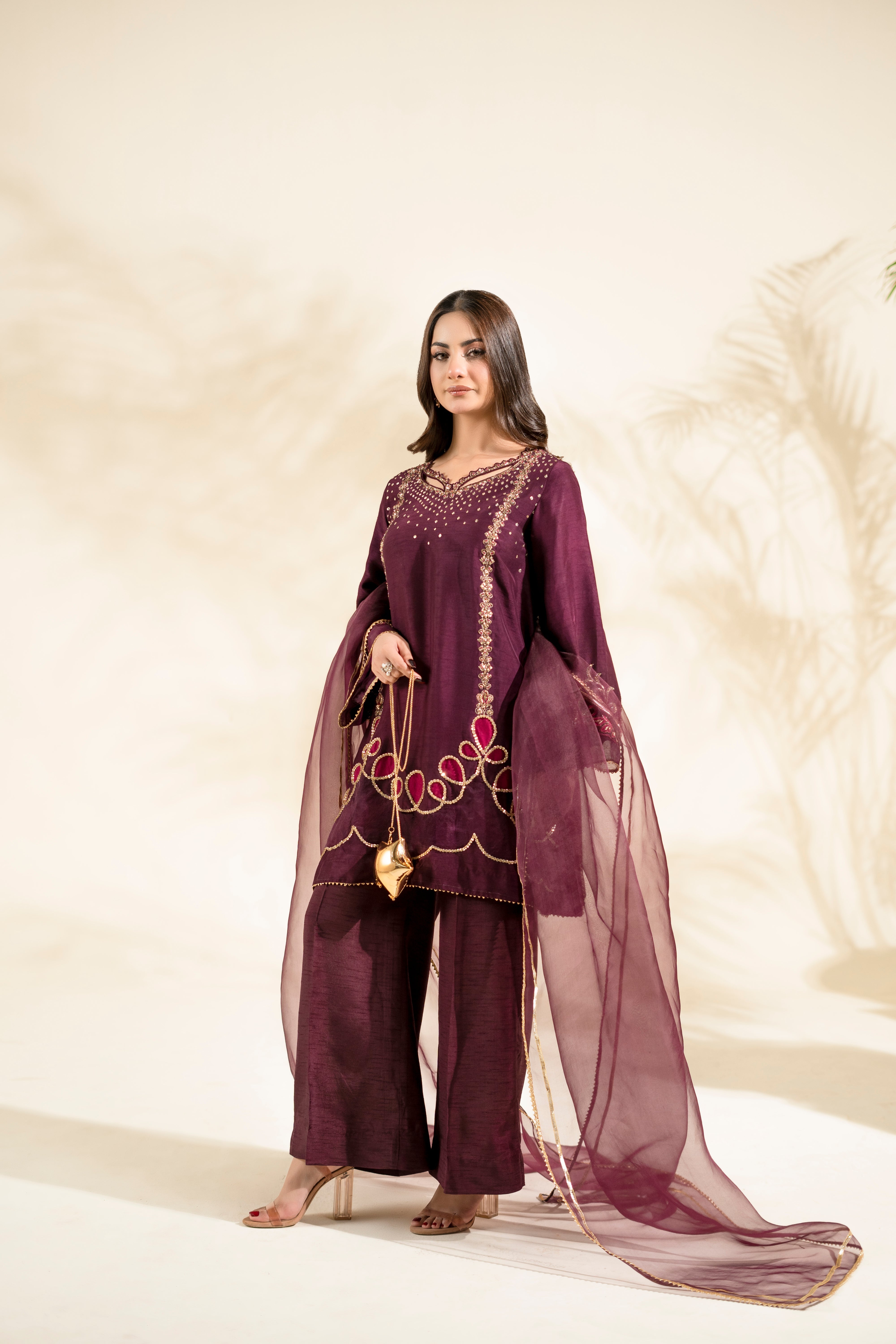 Faiza Faisal | Elara Luxury Pret | PLUM ROYALE