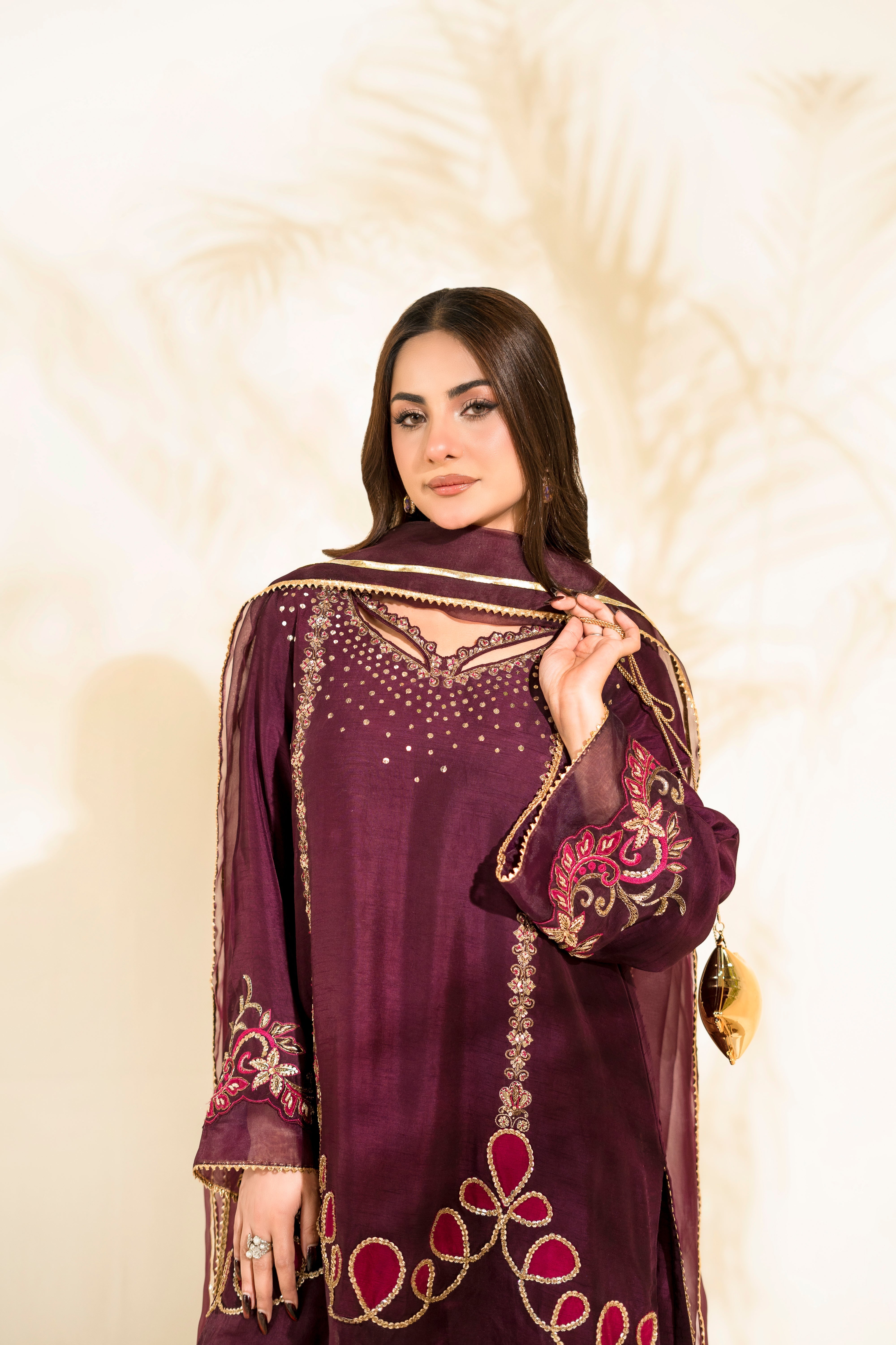 Faiza Faisal | Elara Luxury Pret | PLUM ROYALE