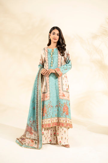 Faiza Faisal | Elara Luxury Pret | AQUA BLOOM