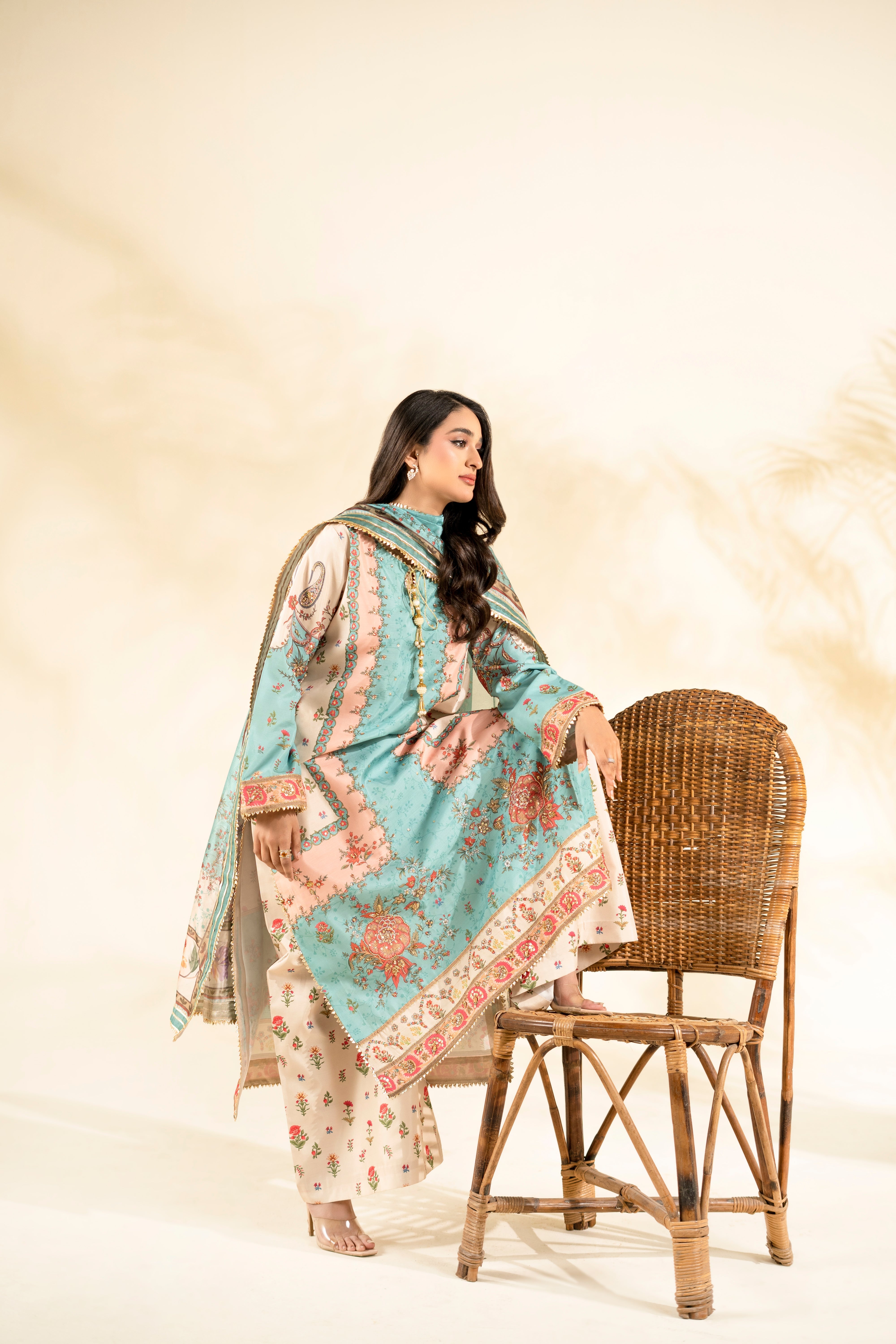 Faiza Faisal | Elara Luxury Pret | AQUA BLOOM
