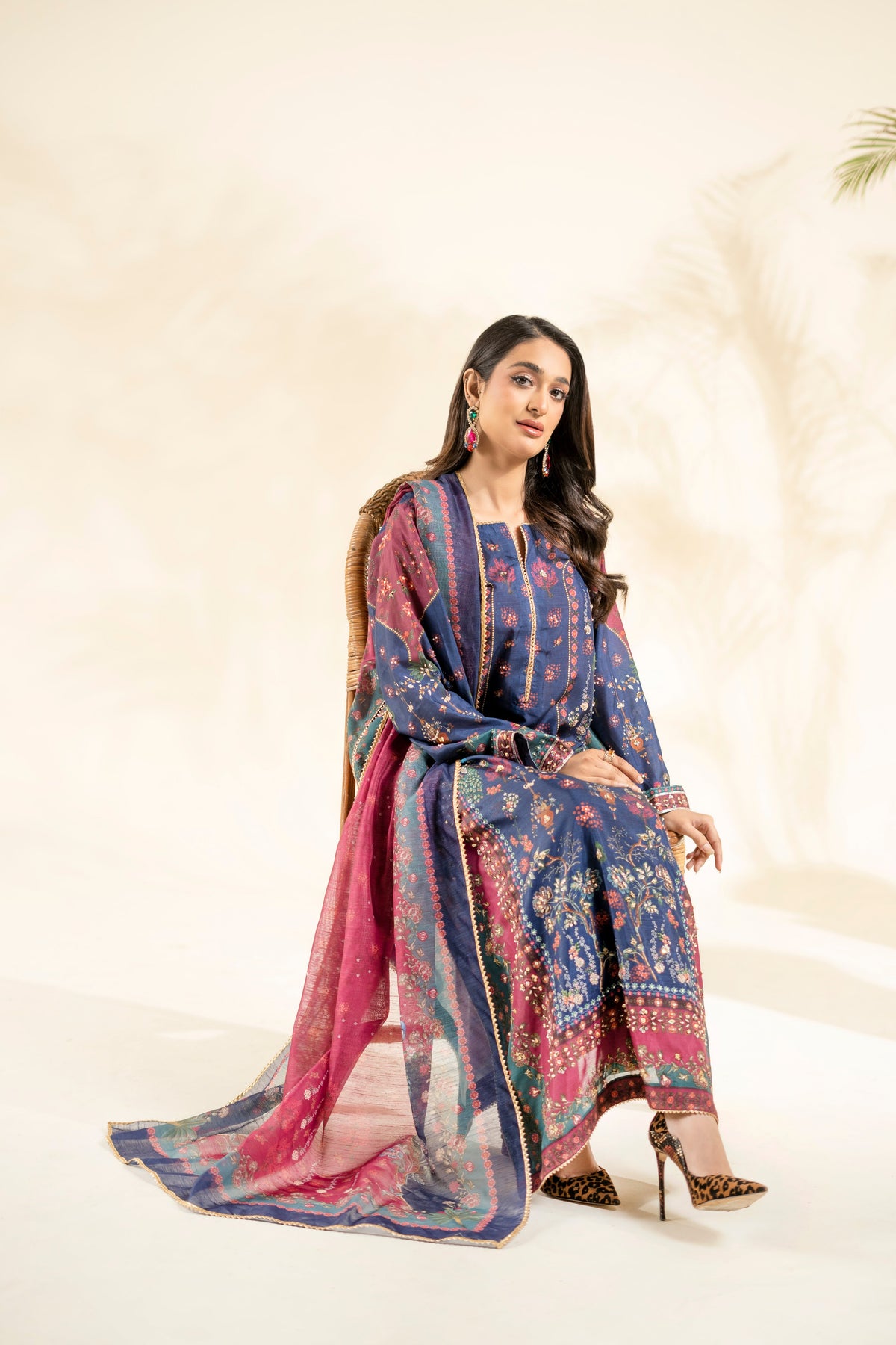 Faiza Faisal | Elara Luxury Pret | ROUGE NAVY
