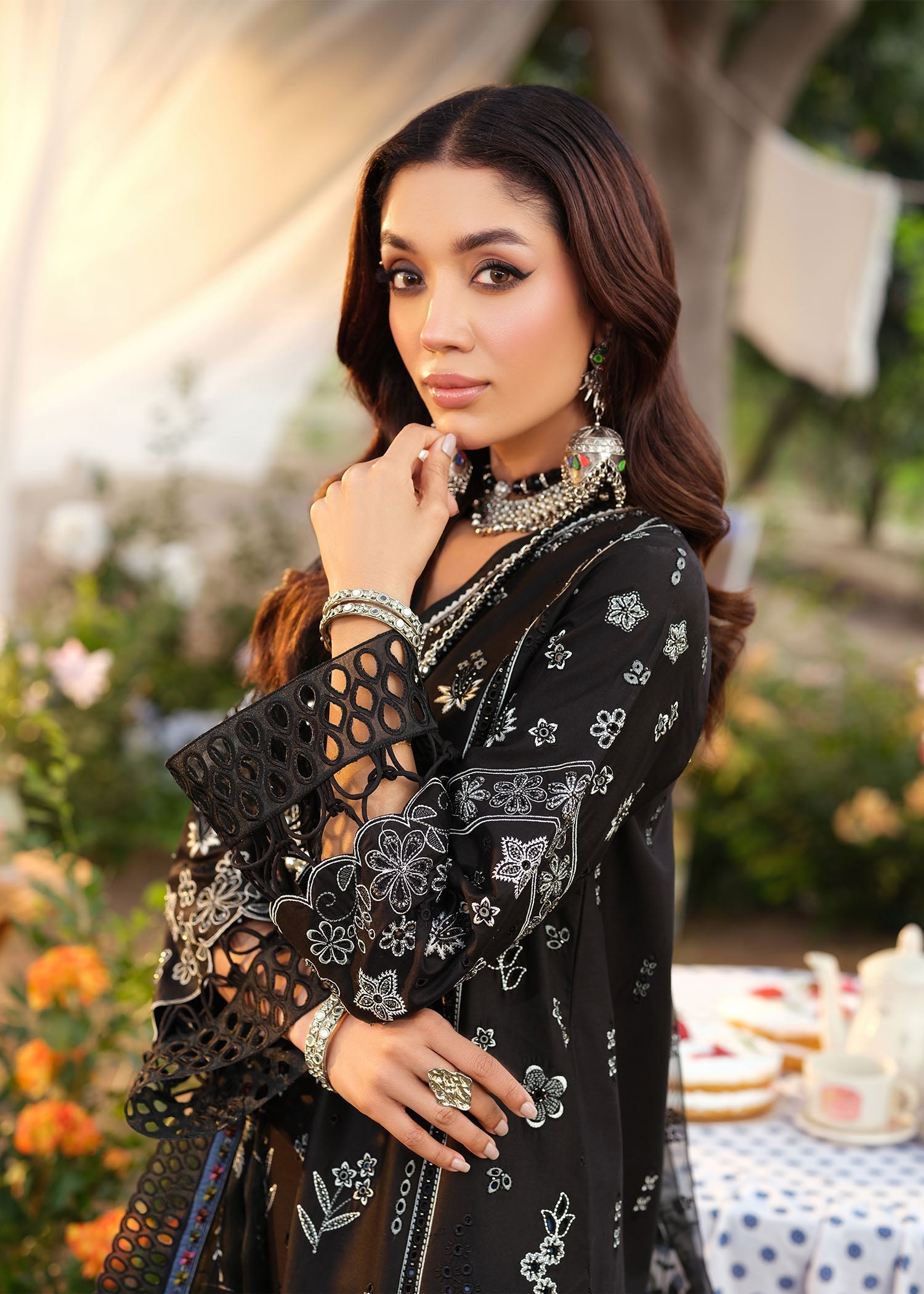 Zarizaa | Echelon Lawn | MIDNIGHT