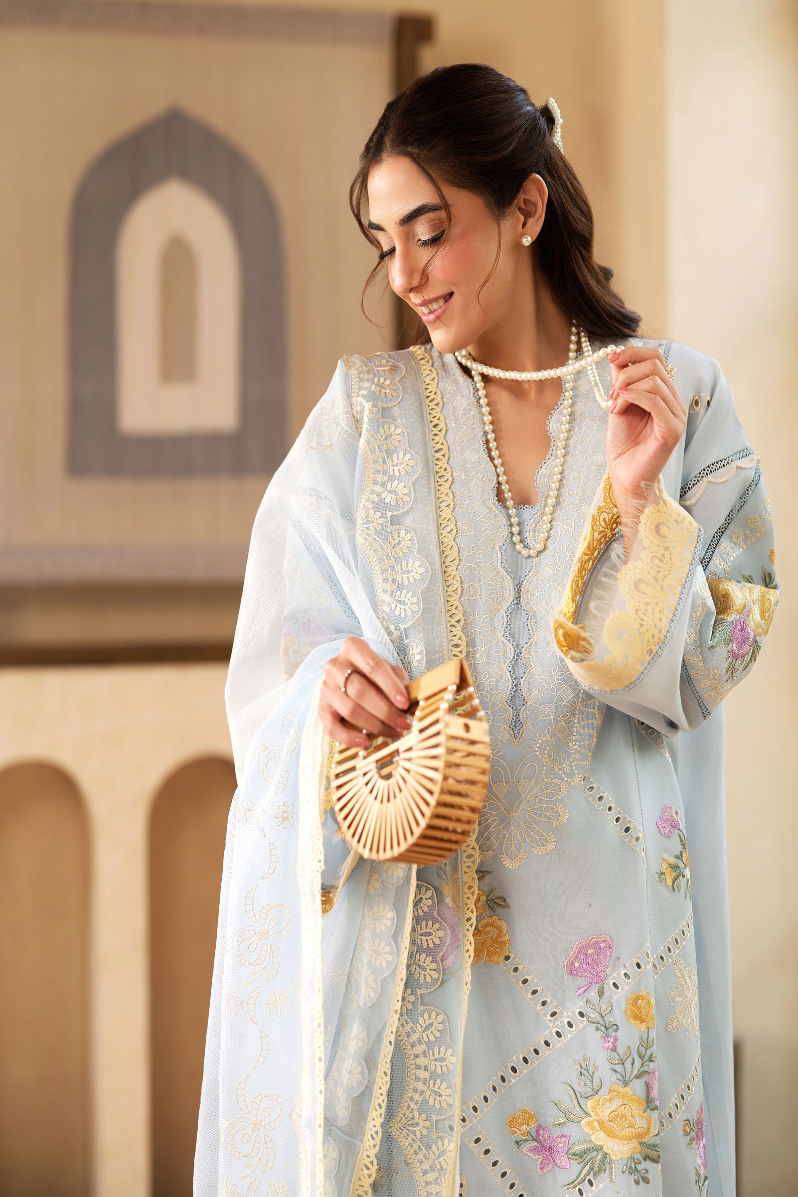 Maryam Hussain | Luxury Lawn 25 | Ocean