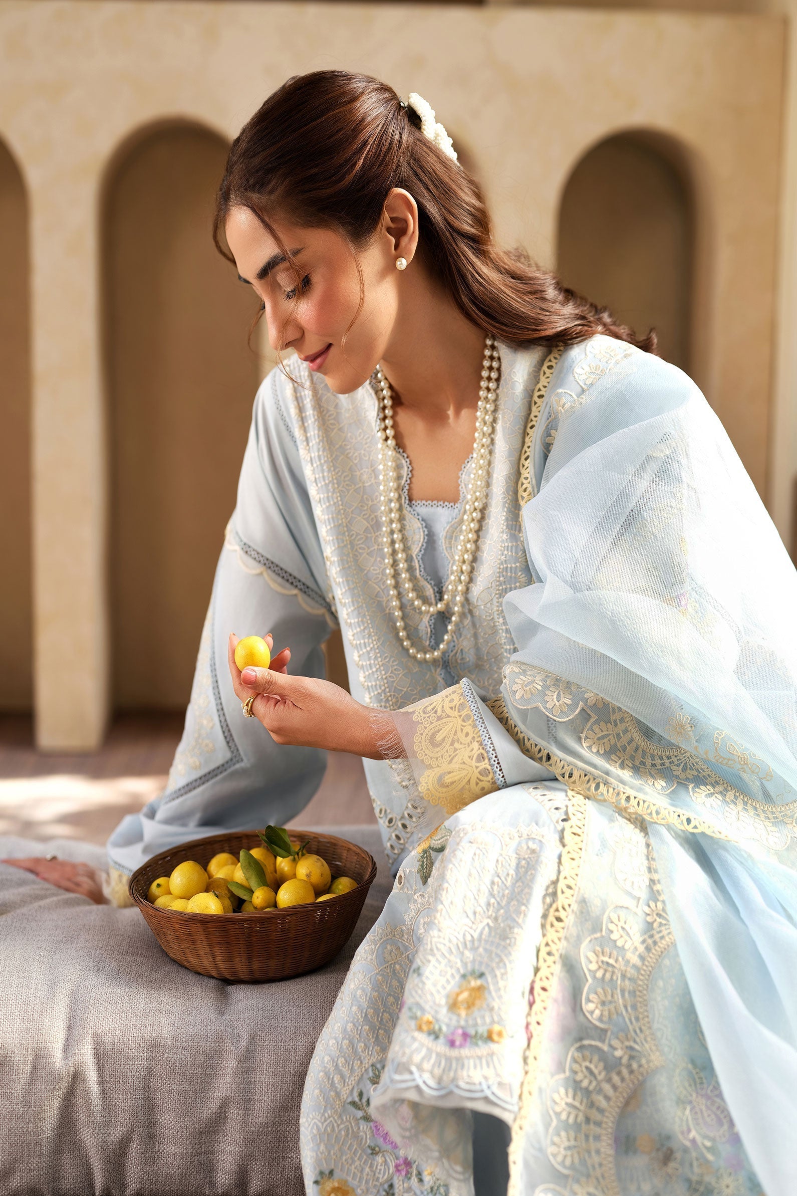 Maryam Hussain | Luxury Lawn 25 | Ocean