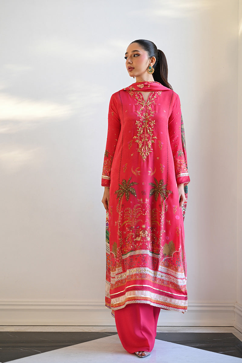 Mina Hasan | Signature Pret | Mughal Garden Pink