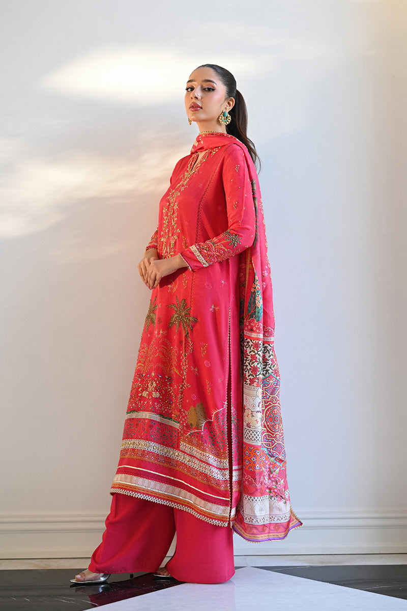 Mina Hasan | Signature Pret | Mughal Garden Pink