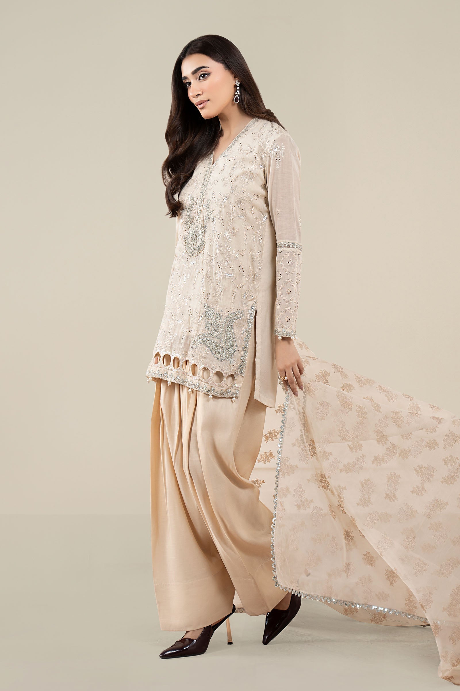 Maria B | Pre Fall 25 | Paper Cotton Suit 17