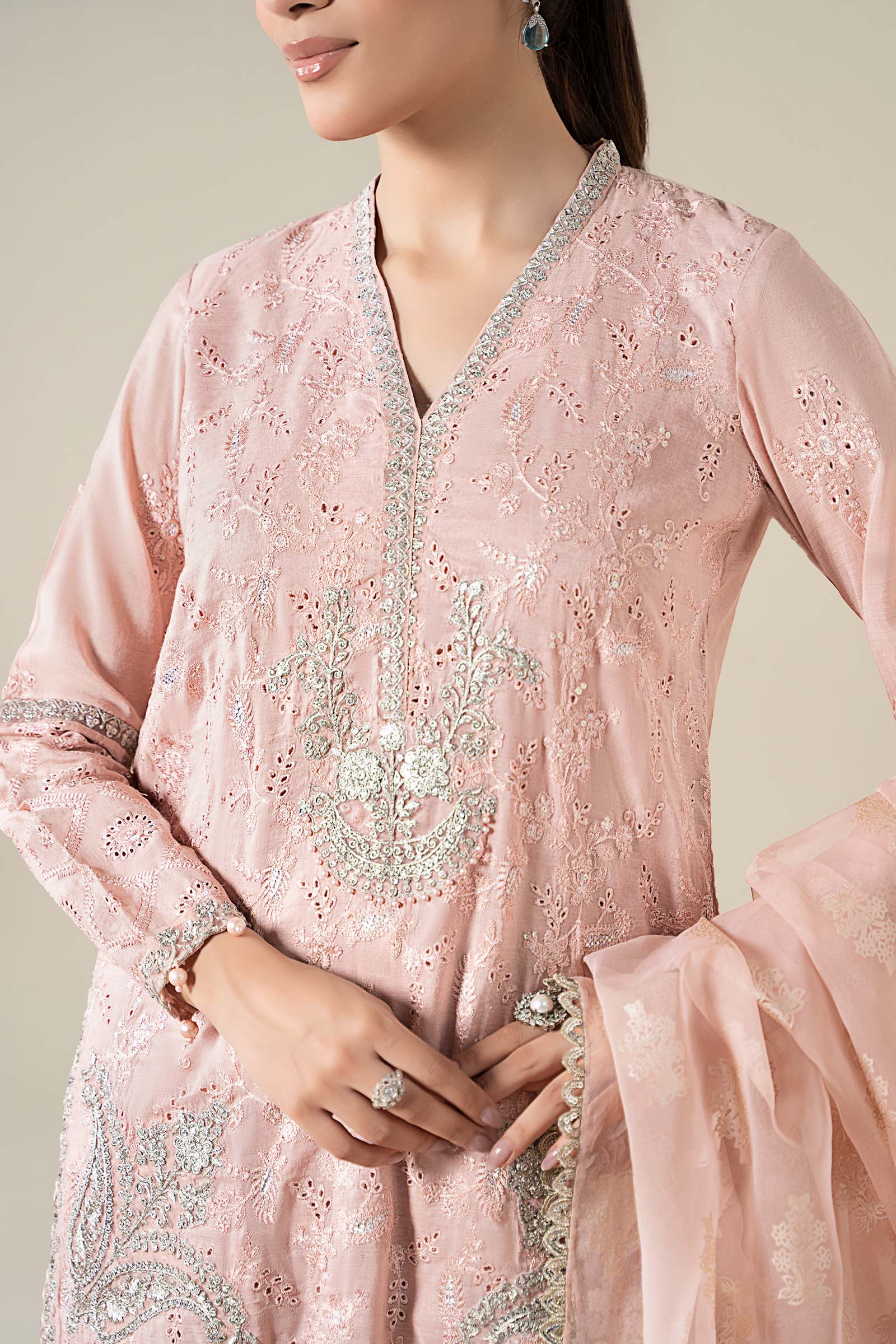 Maria B | Luxury Winter Pret 25 | DW-EA25-13-Peach