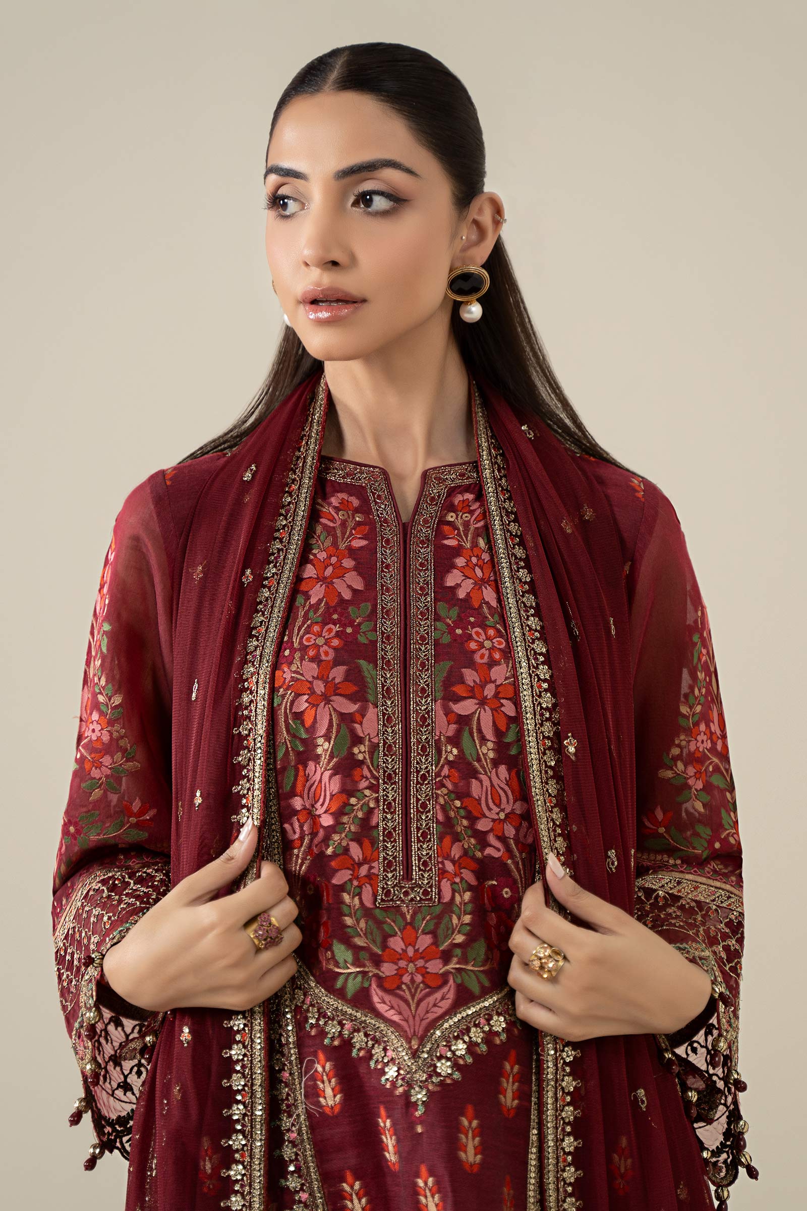 Maria B | Luxury Winter Pret 25 | DW-EA25-59-Red