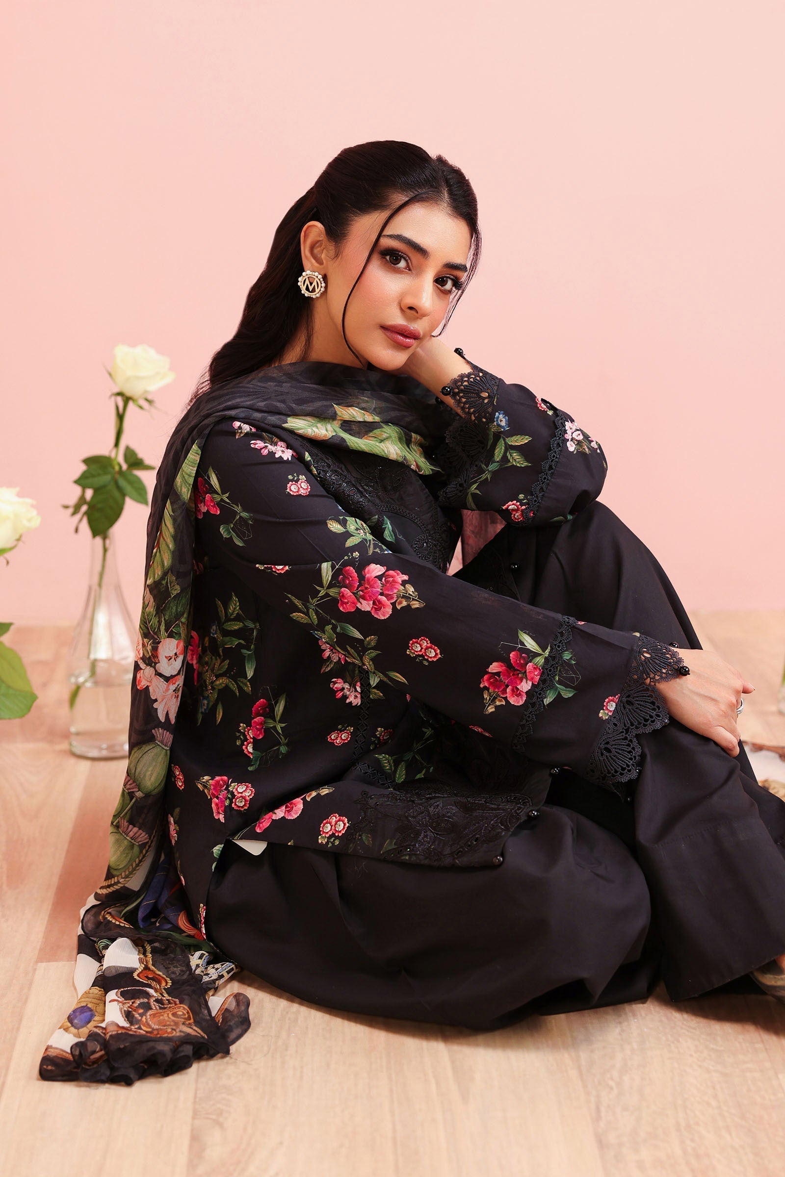 Maria B | Luxury Winter Pret 25 | DW-PF25-06-Black