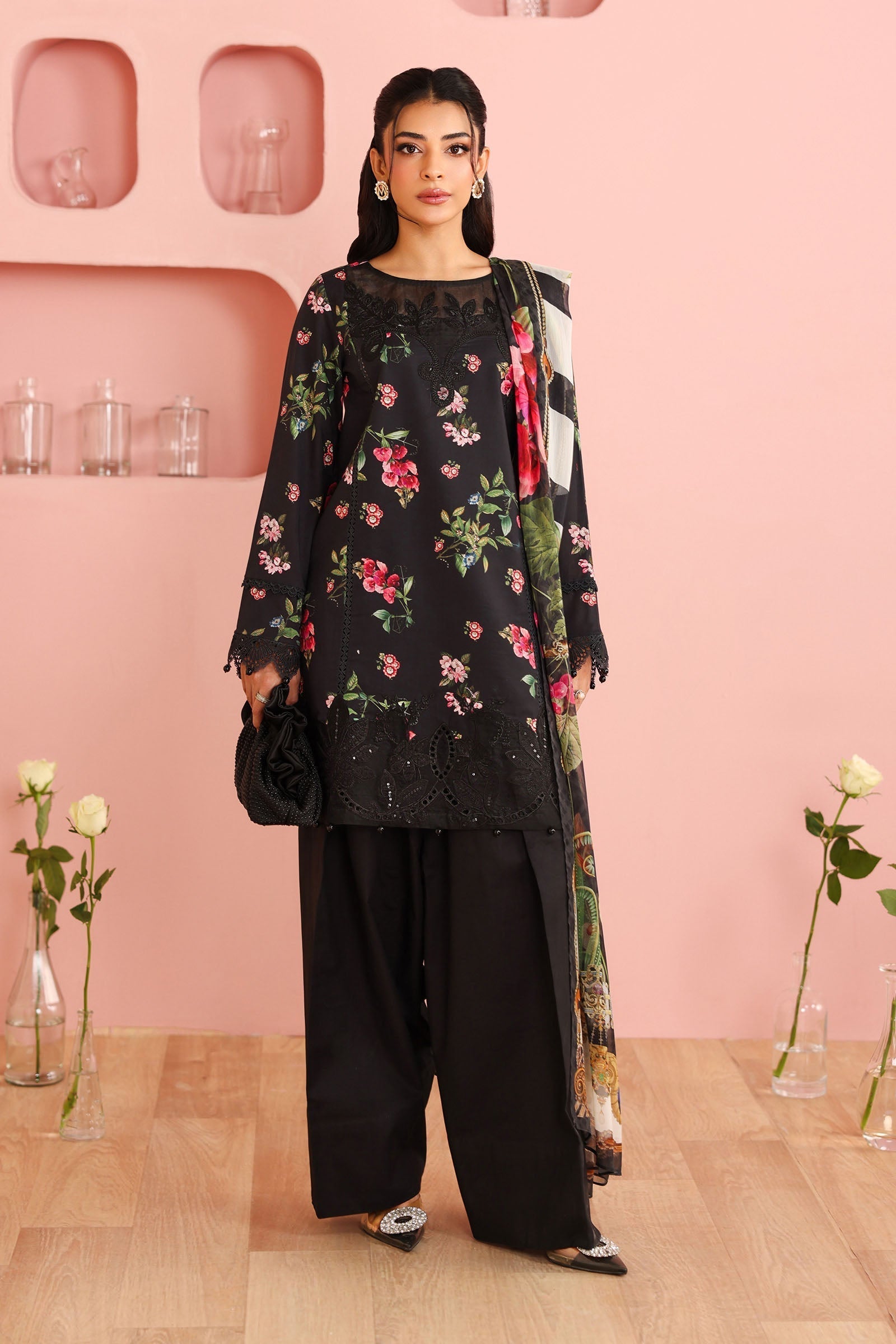 Maria B | Luxury Winter Pret 25 | DW-PF25-06-Black