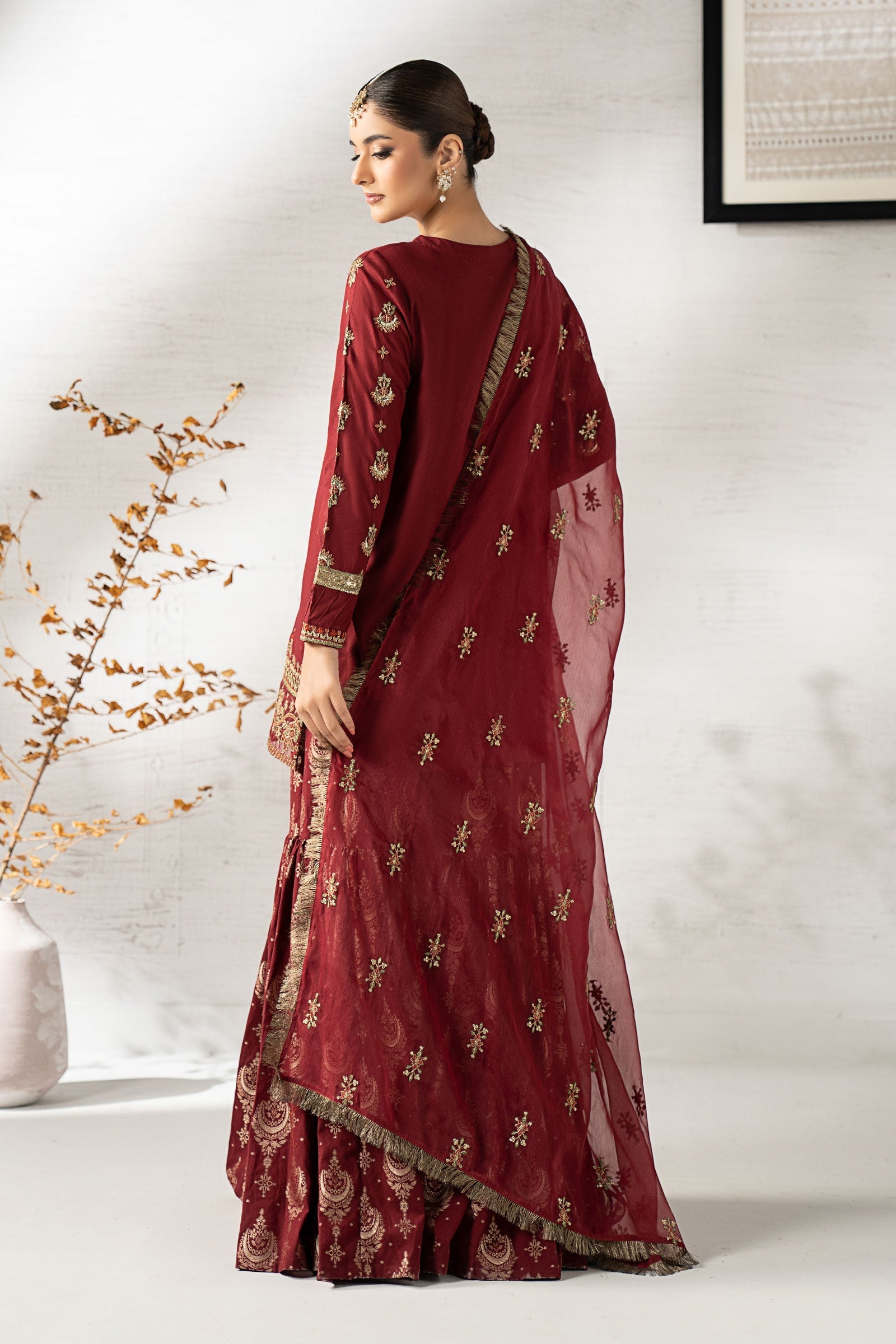 Maria B | Pre Fall 25 | DW-W24-25R1-Maroon