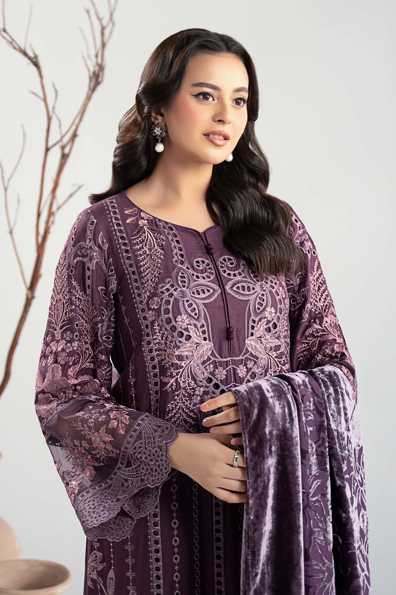 Maria B | Luxury Winter Pret 25 | DW-W25-24-Purple