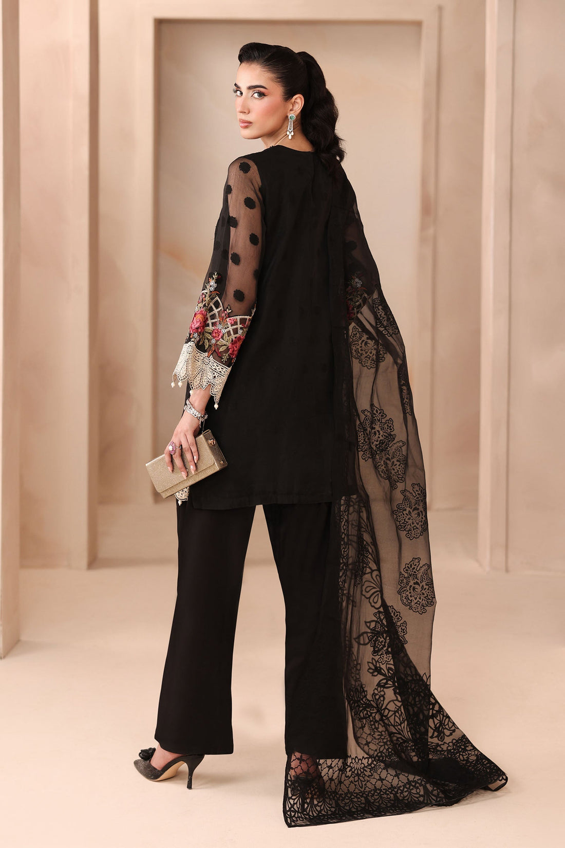 Maria B | Luxury Winter Pret 25 | DW-MN25-02-Black