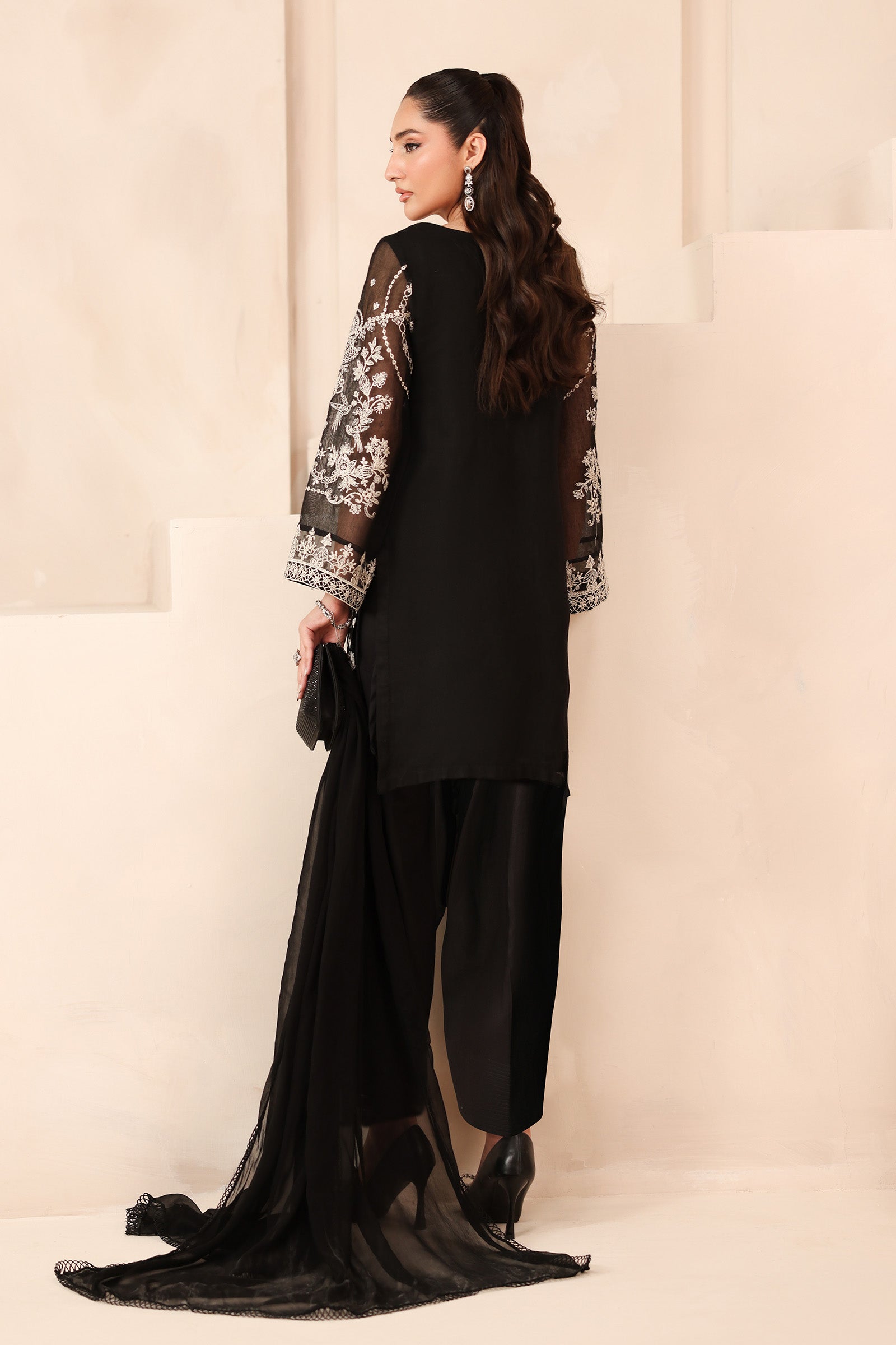 Maria B | Luxury Winter Pret 25 | DW-MN25-03-Black