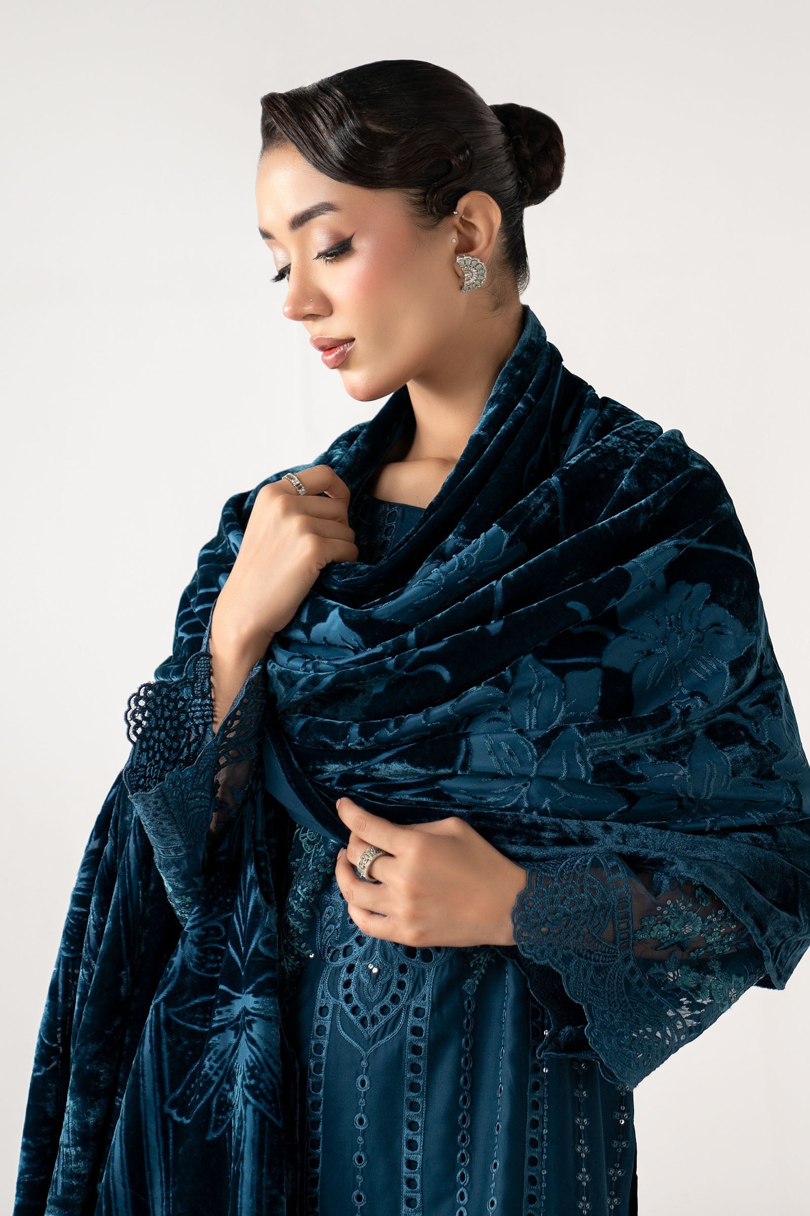 Maria B | Luxury Winter Pret 25 | DW-W25-24-Teal