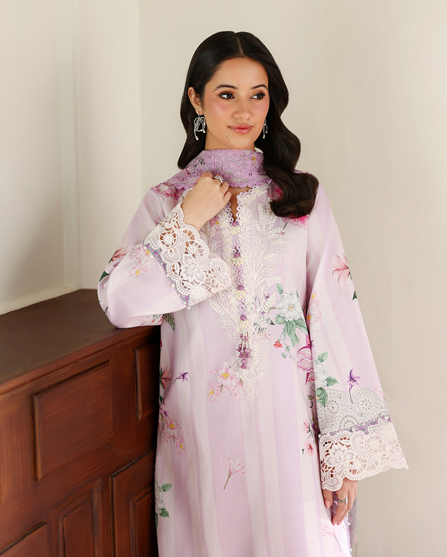 Roheenaz | Sunlit Tales Printed Embroidered Edit | Dandelion dream