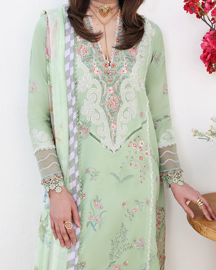 Roheenaz | Floral Reverie Luxury Lawn | Daydream Gleam