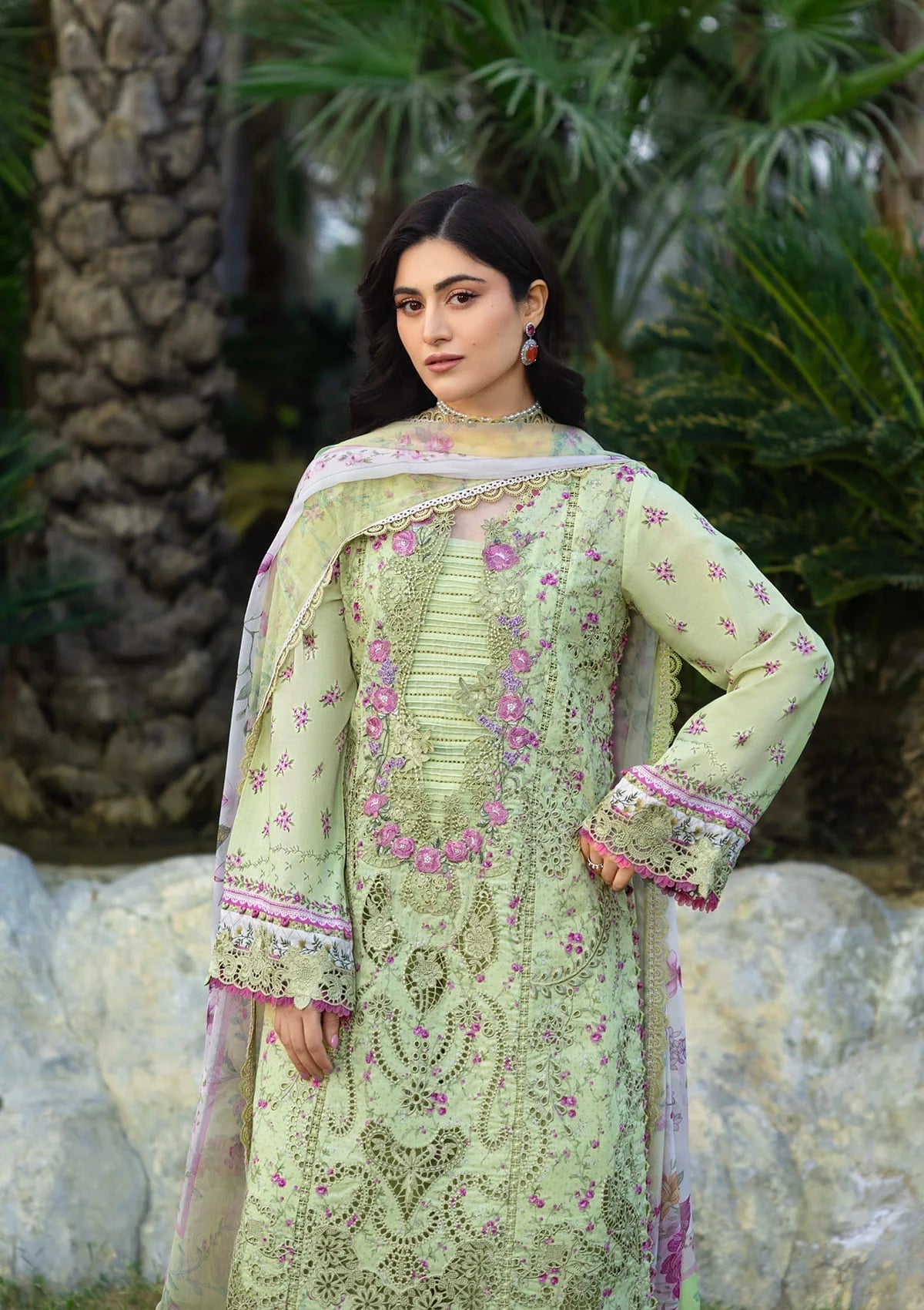 Elaf Premium | Chikankari Prints 26 | ERC-2A HINA