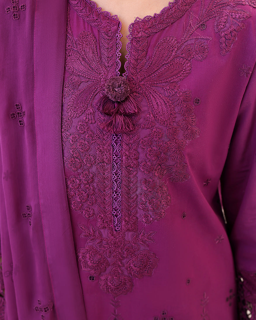 Roheenaz | Veil of Summer Chikankari | Elan Bloom