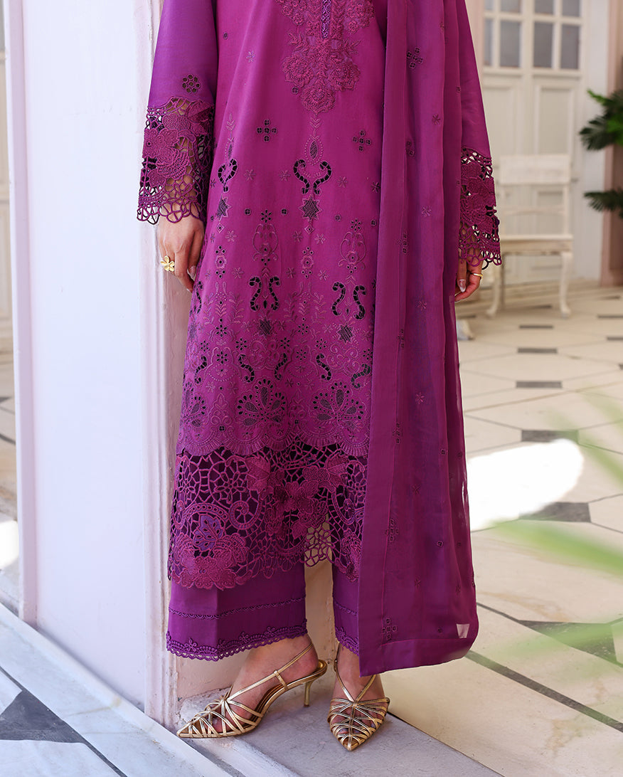Roheenaz | Veil of Summer Chikankari | Elan Bloom